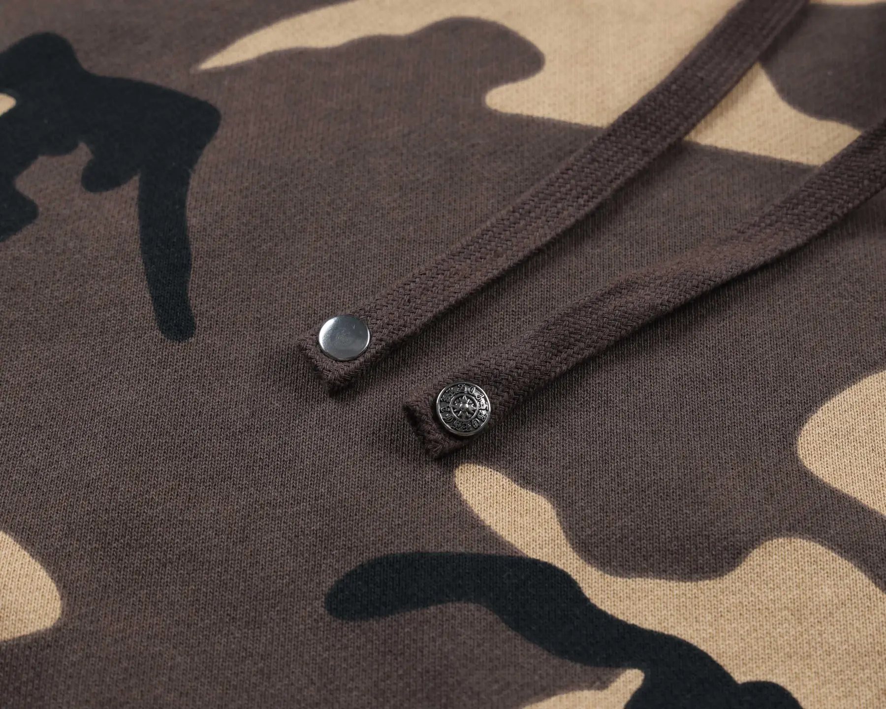 Camo Patchwork Embroidered Zip-Up Hoodie D24522749 — view 7
