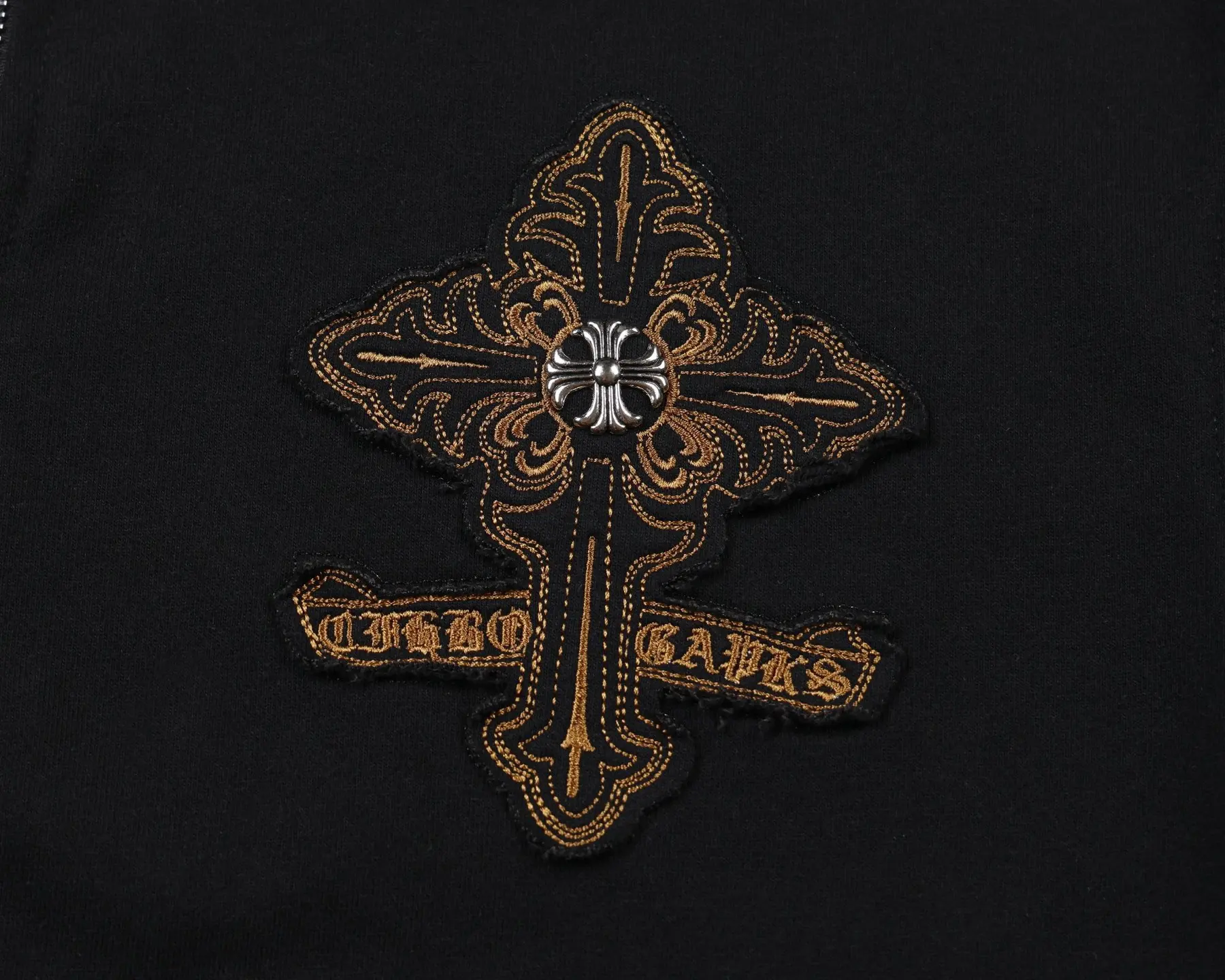 Embroidered Patchwork Zip-Up Hoodie D24522758 — view 4