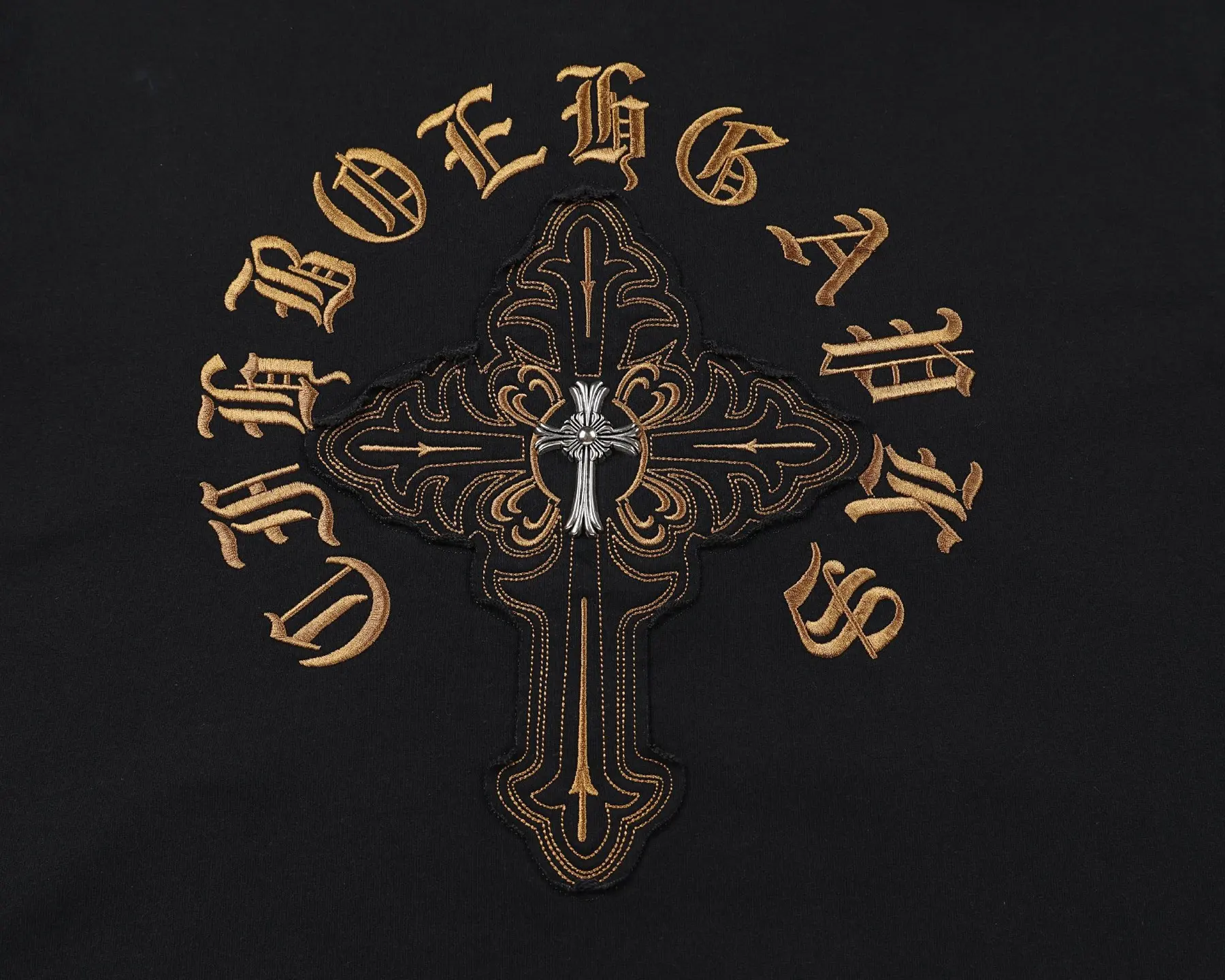 Embroidered Patchwork Zip-Up Hoodie D24522758 — view 5