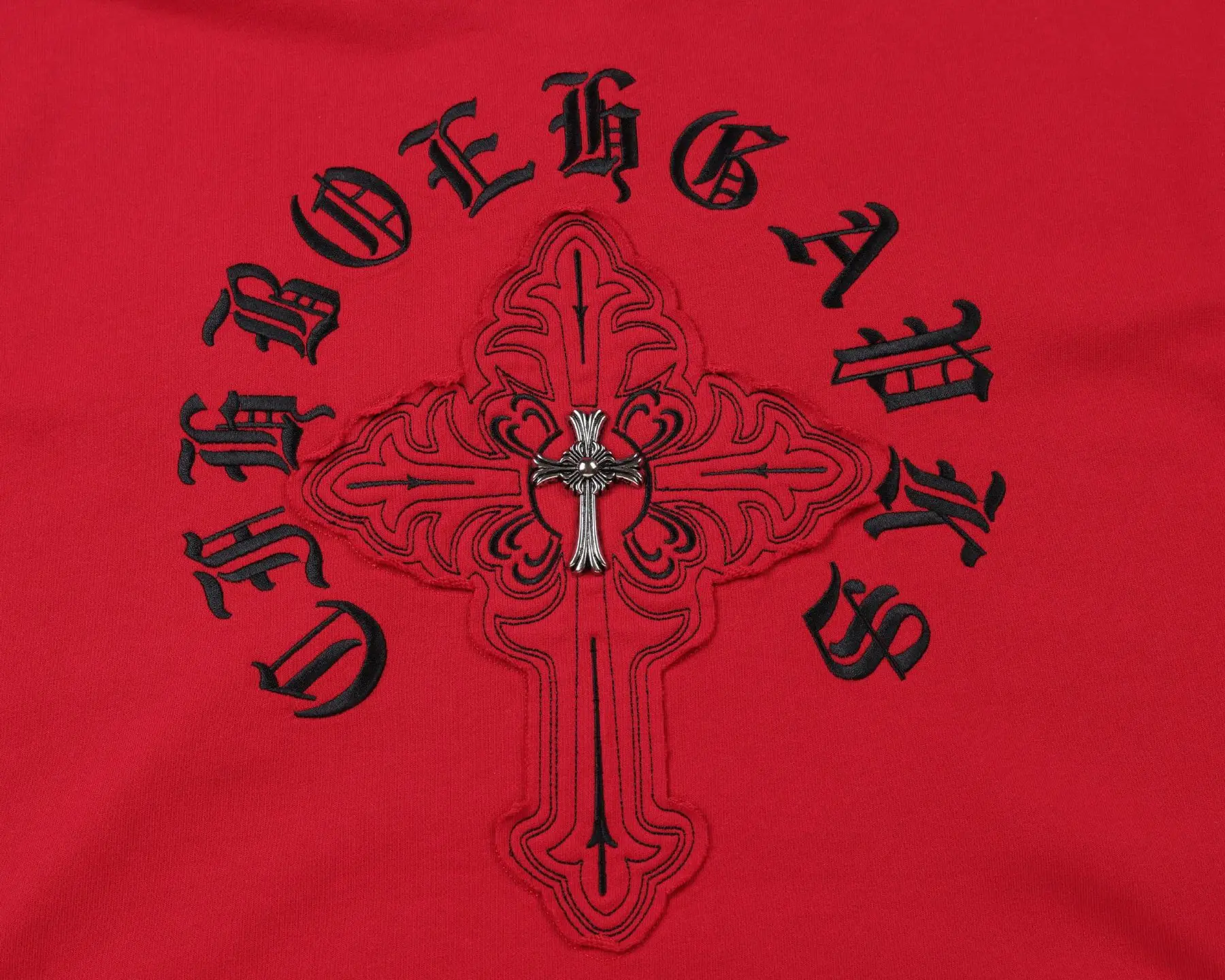Logo Embroidery Cotton-Blend Zip-Up Hoodie D24522757 — view 5