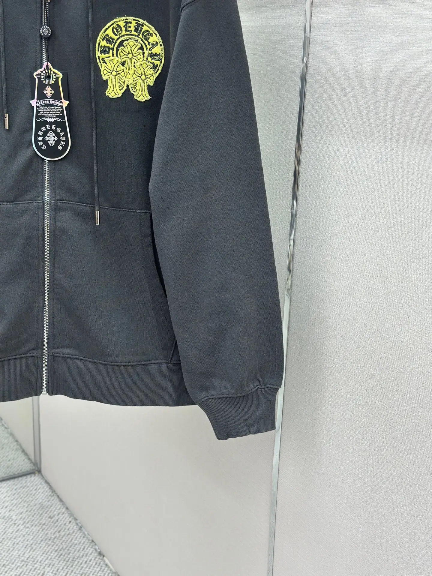 Logo Embroidery Zip-Up Hoodie D24522755 — view 7