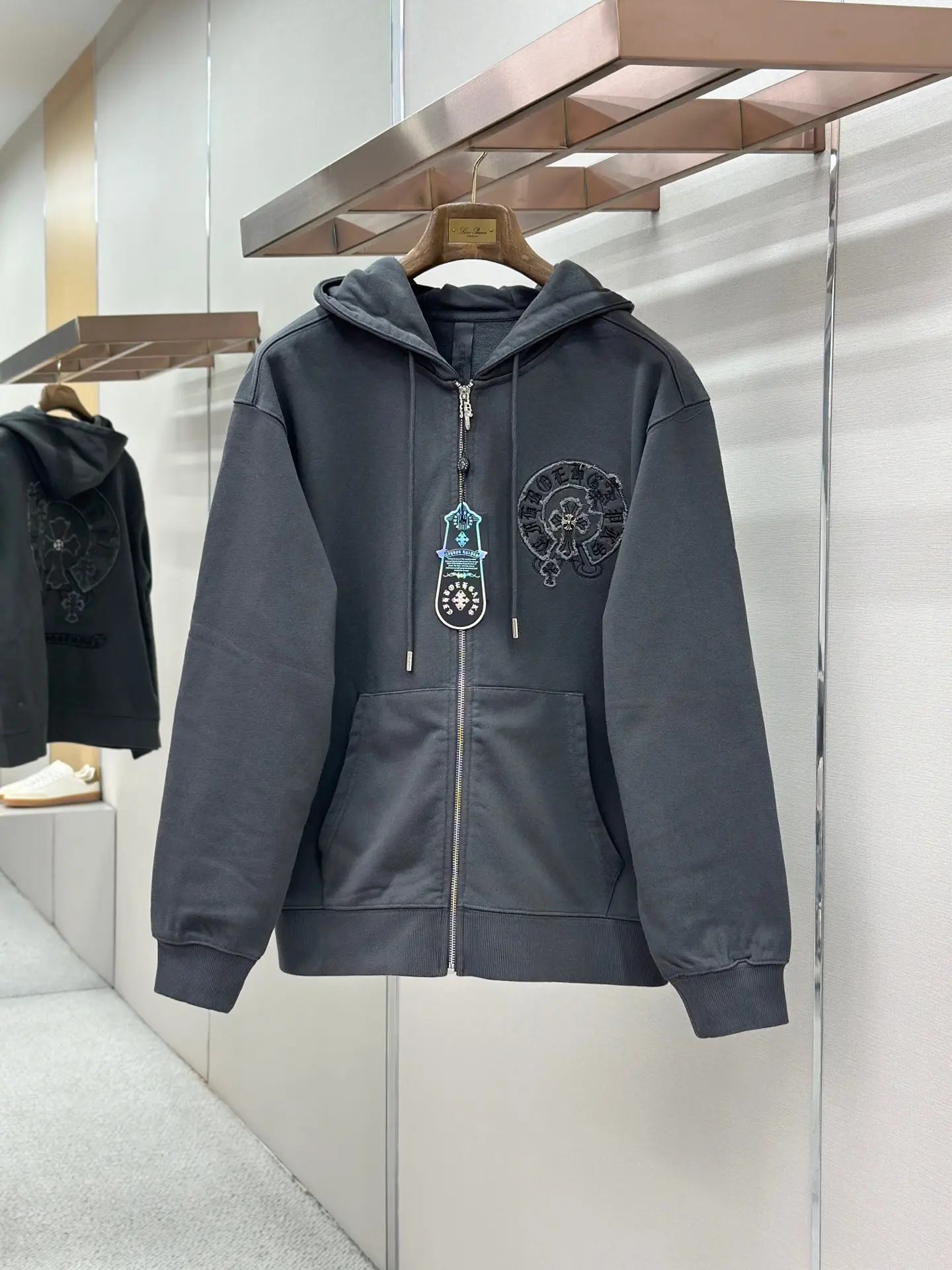 Logo Embroidery Zip-Up Hoodie D24522752