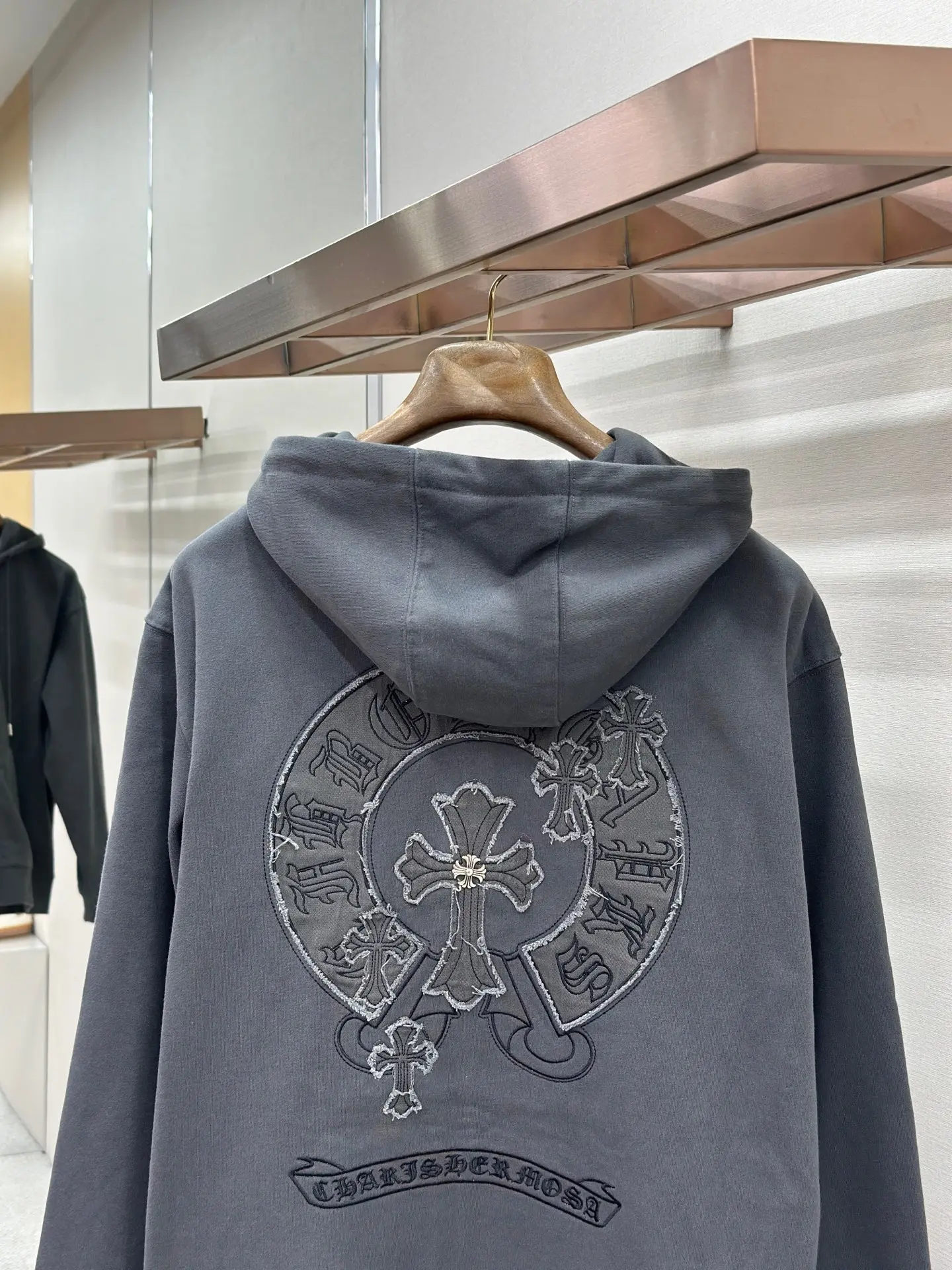 Logo Embroidery Zip-Up Hoodie D24522752 — view 8