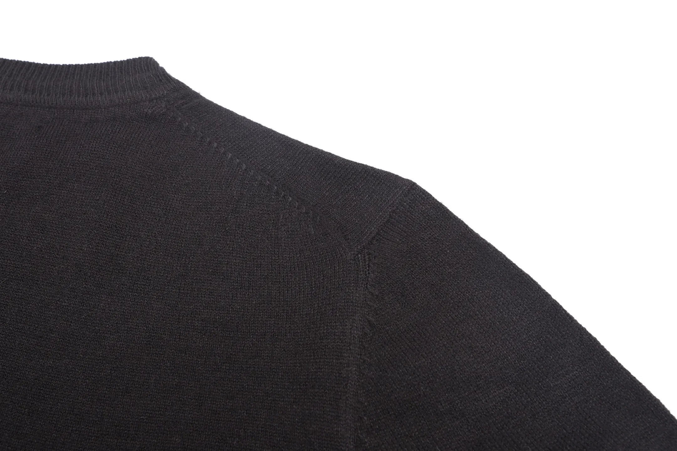 Striped Trim Merino Wool Blend Sweater D24523204 — view 6