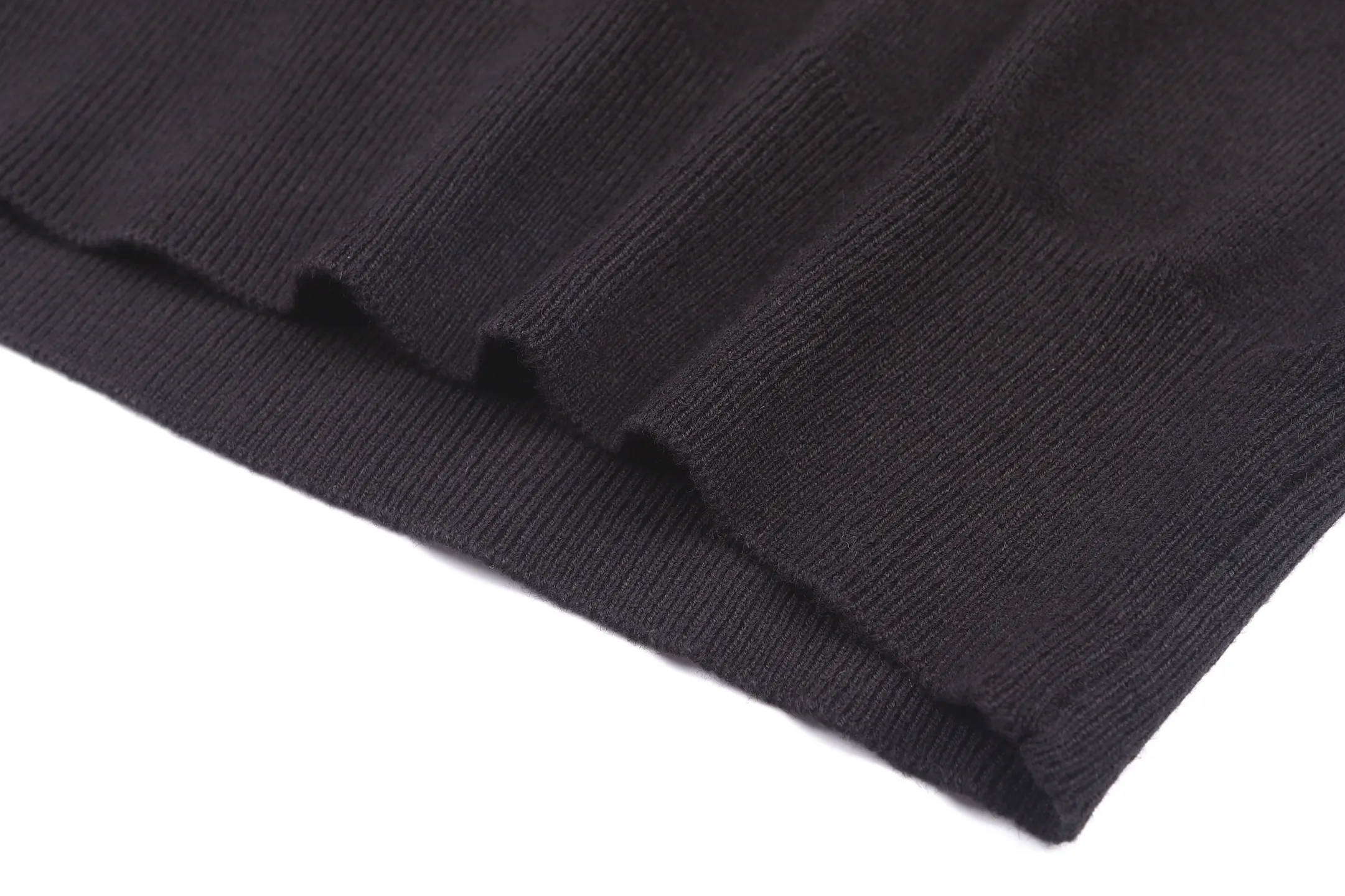 Striped Trim Merino Wool Blend Sweater D24523204 — view 8