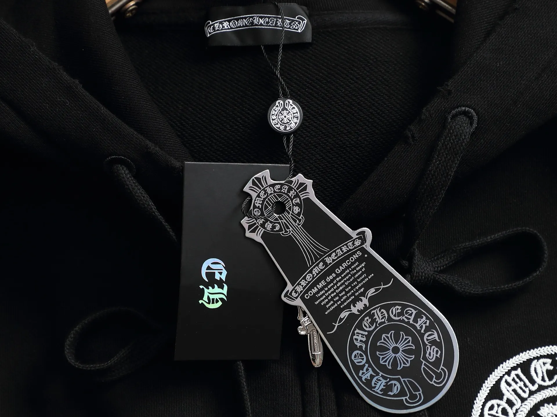 Logo Embroidered Zip-Up Hoodie D24523291 — view 8