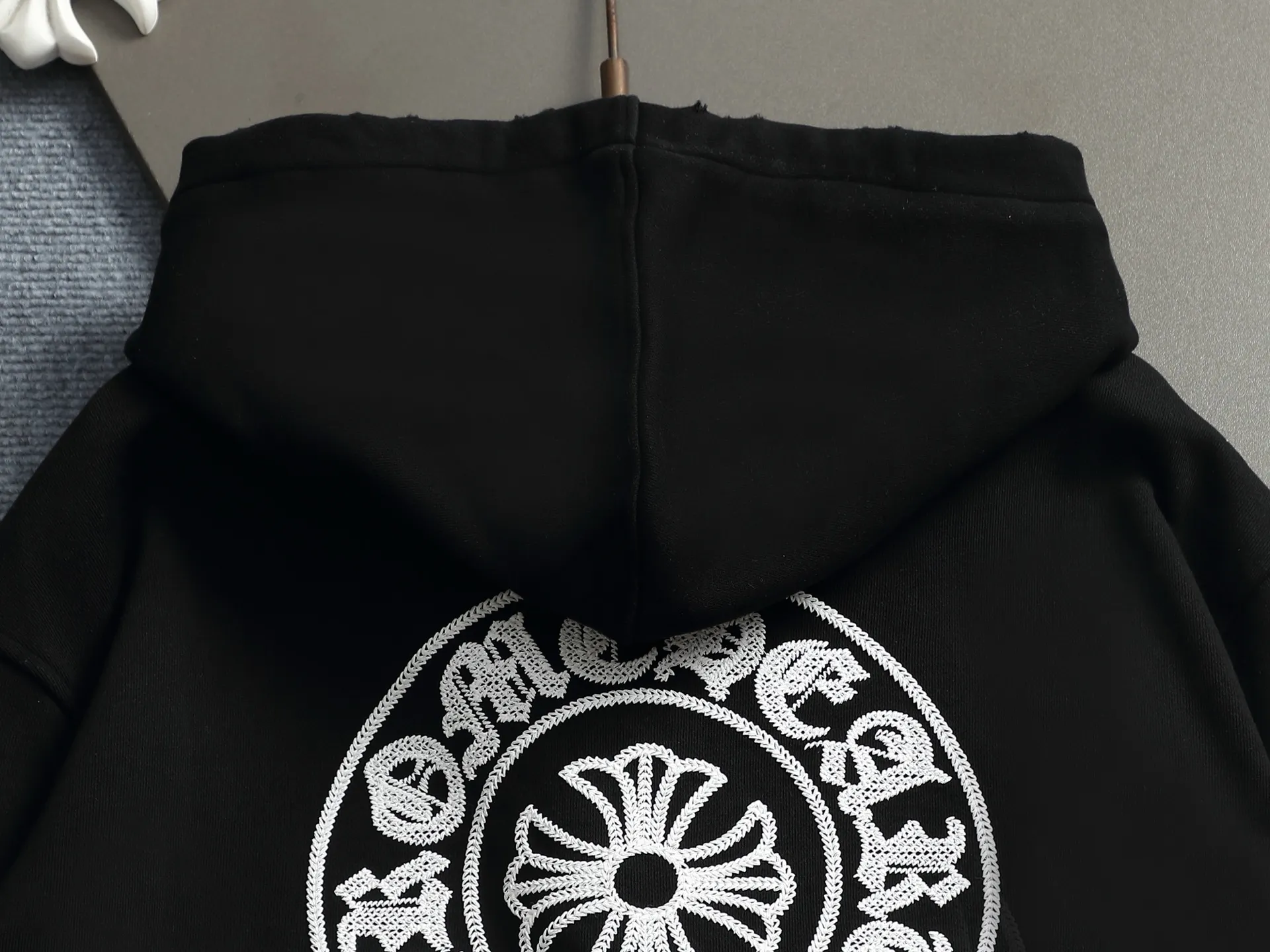 Logo Embroidered Zip-Up Hoodie D24523291 — view 12