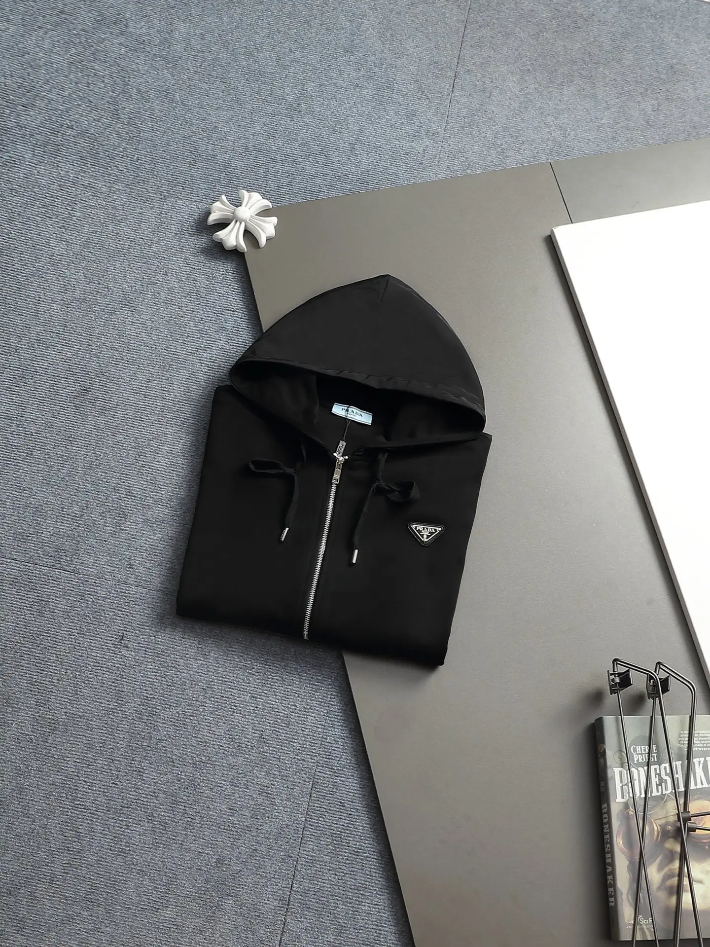 Logo-Appliqué Zip-Up Hoodie D24523292 — view 15