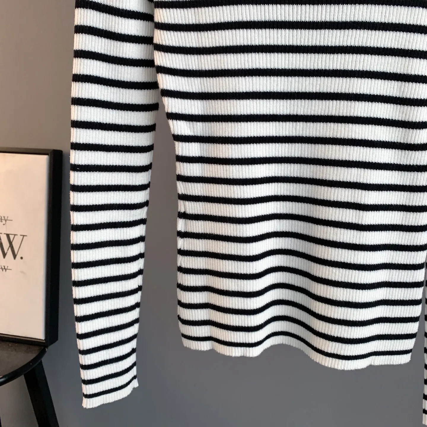 Star Intarsia Striped Wool Sweater D24524192 — view 8