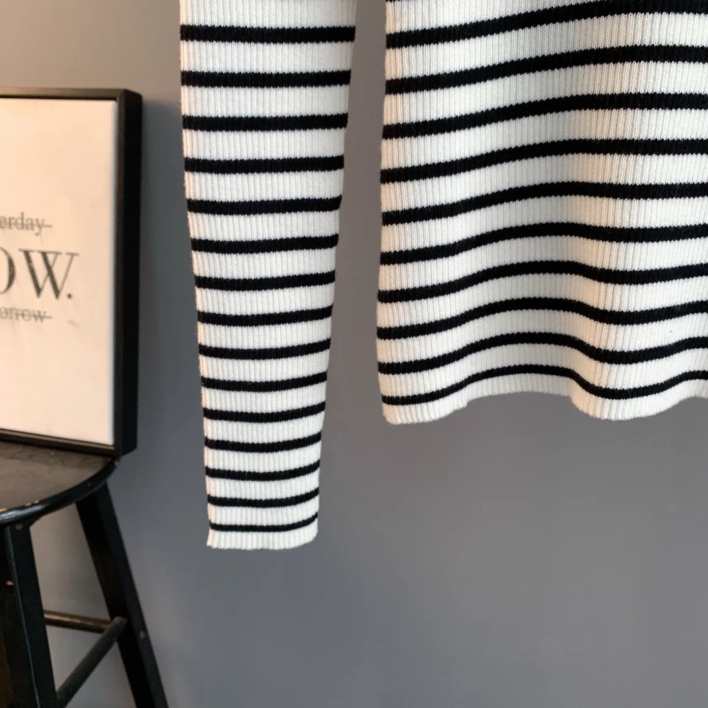 Star Intarsia Striped Wool Sweater D24524192 — view 10