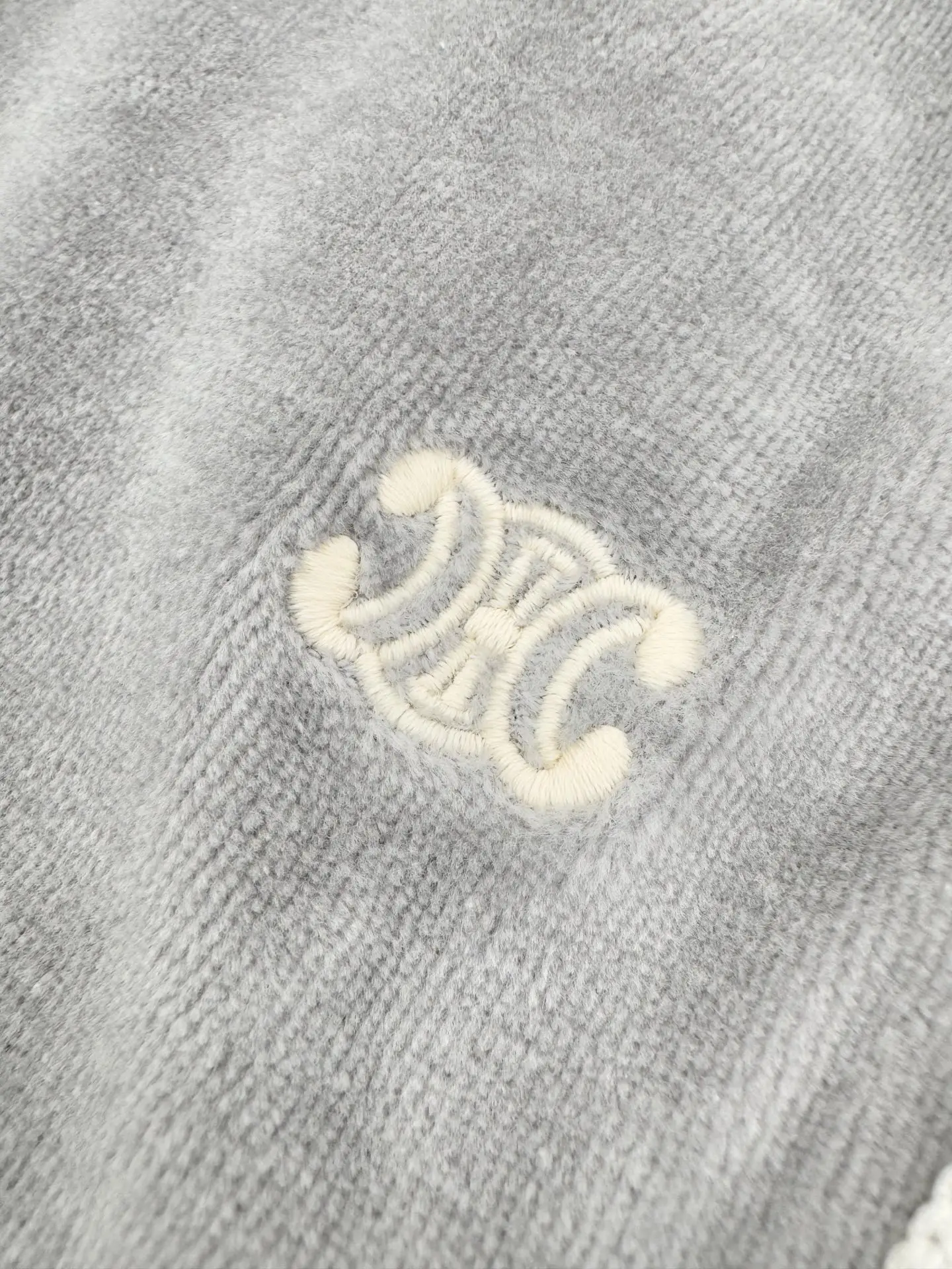 Embroidered Velour Straight-Leg Sweatpants D25023187 — view 5