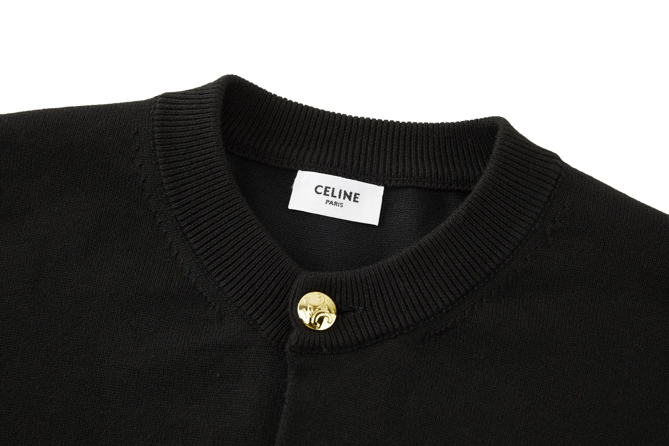 Triomphe Button Wool-Blend Cardigan D25023202 — view 3