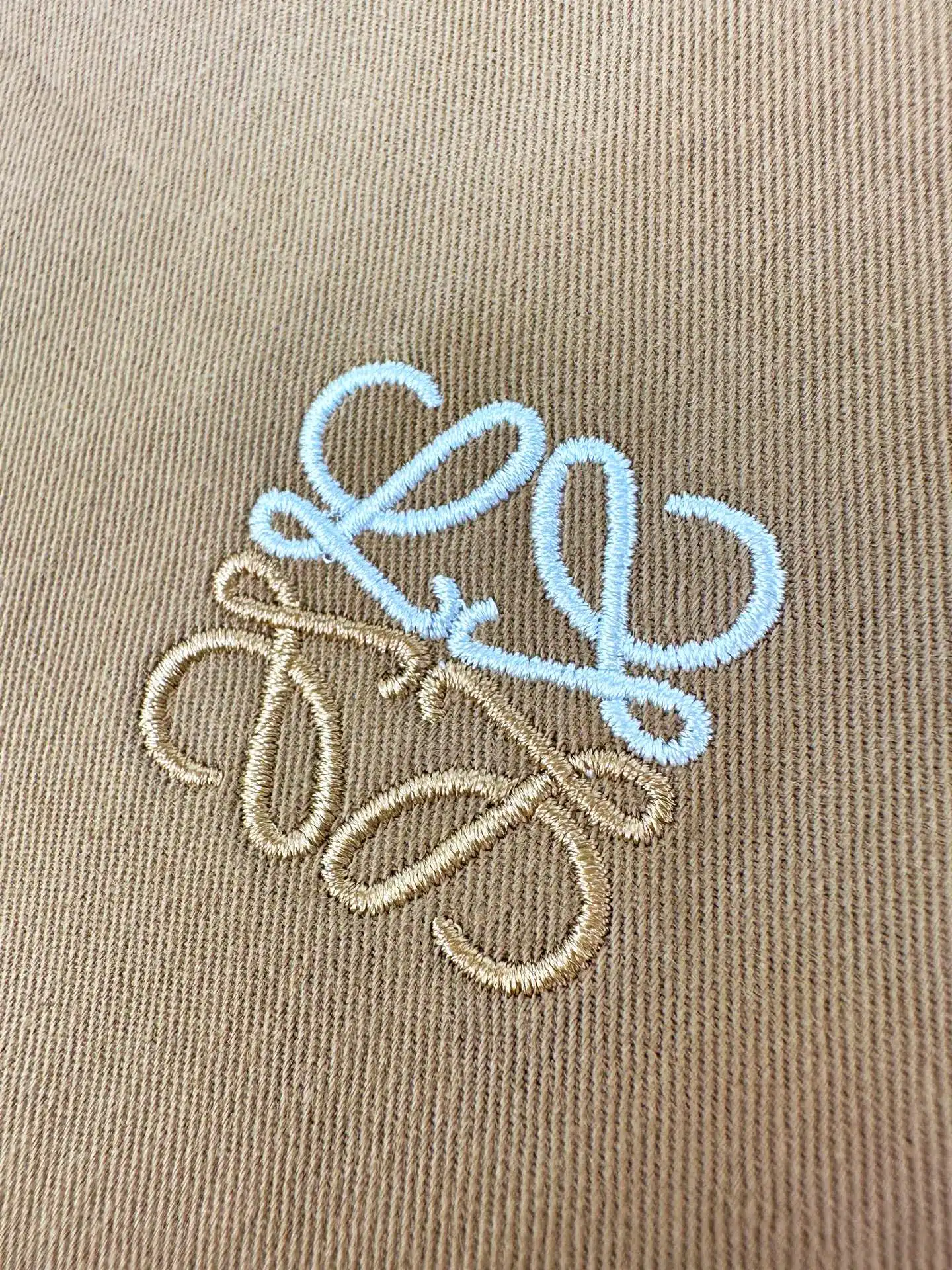 Anagram Embroidered Cotton-Twill Shirt D25024902 — view 5