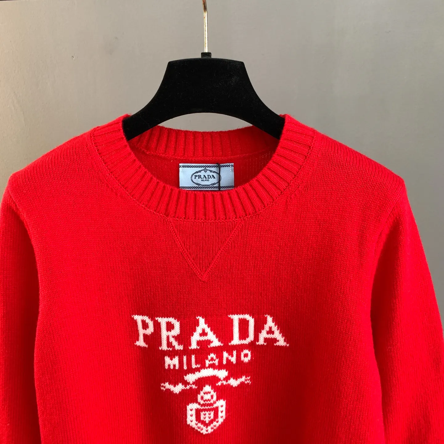 Logo Intarsia Wool Crew-Neck Sweater D25024187 — view 3