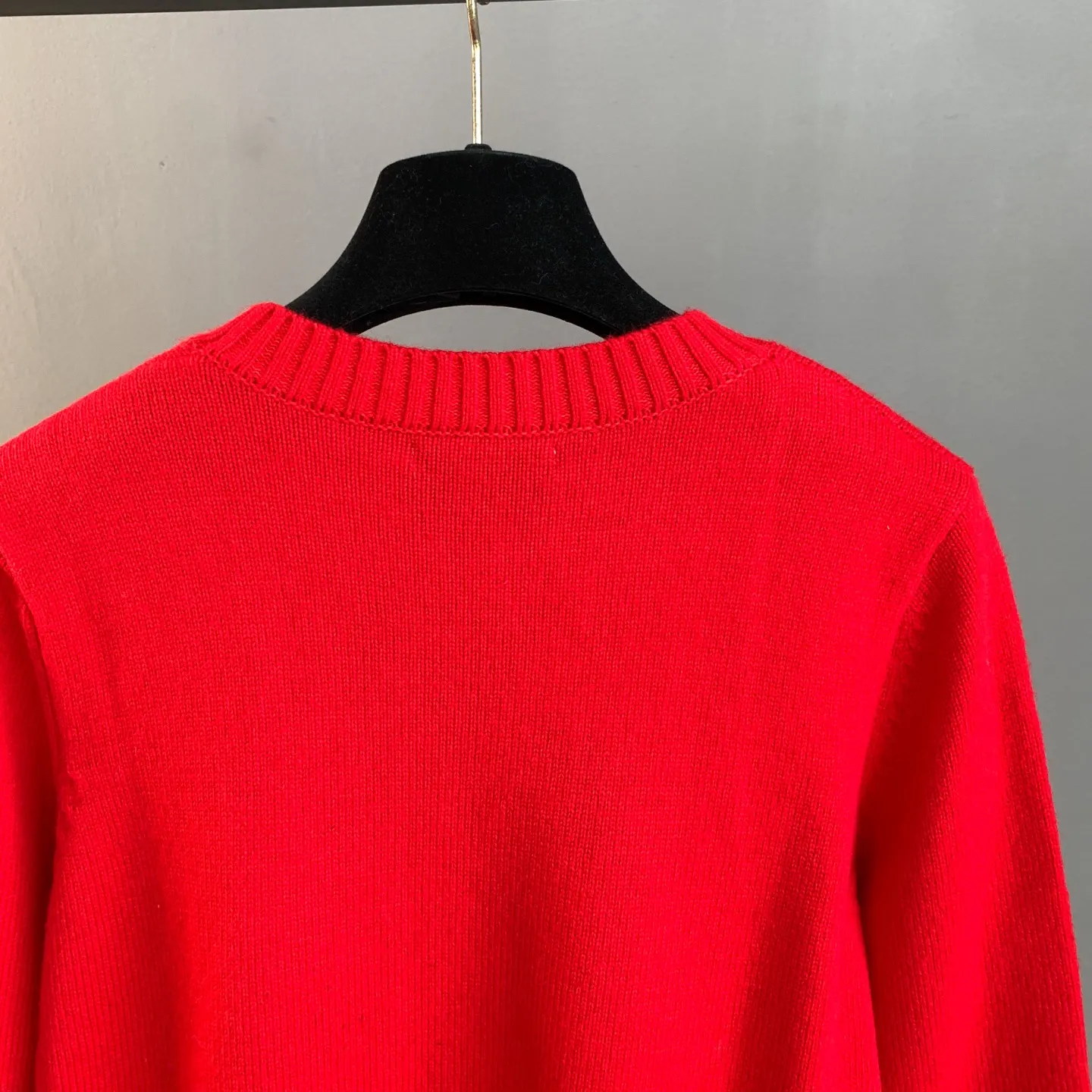 Logo Intarsia Wool Crew-Neck Sweater D25024187 — view 4