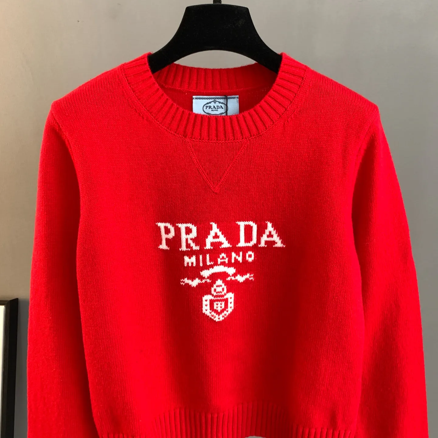 Logo Intarsia Wool Crew-Neck Sweater D25024187 — view 6