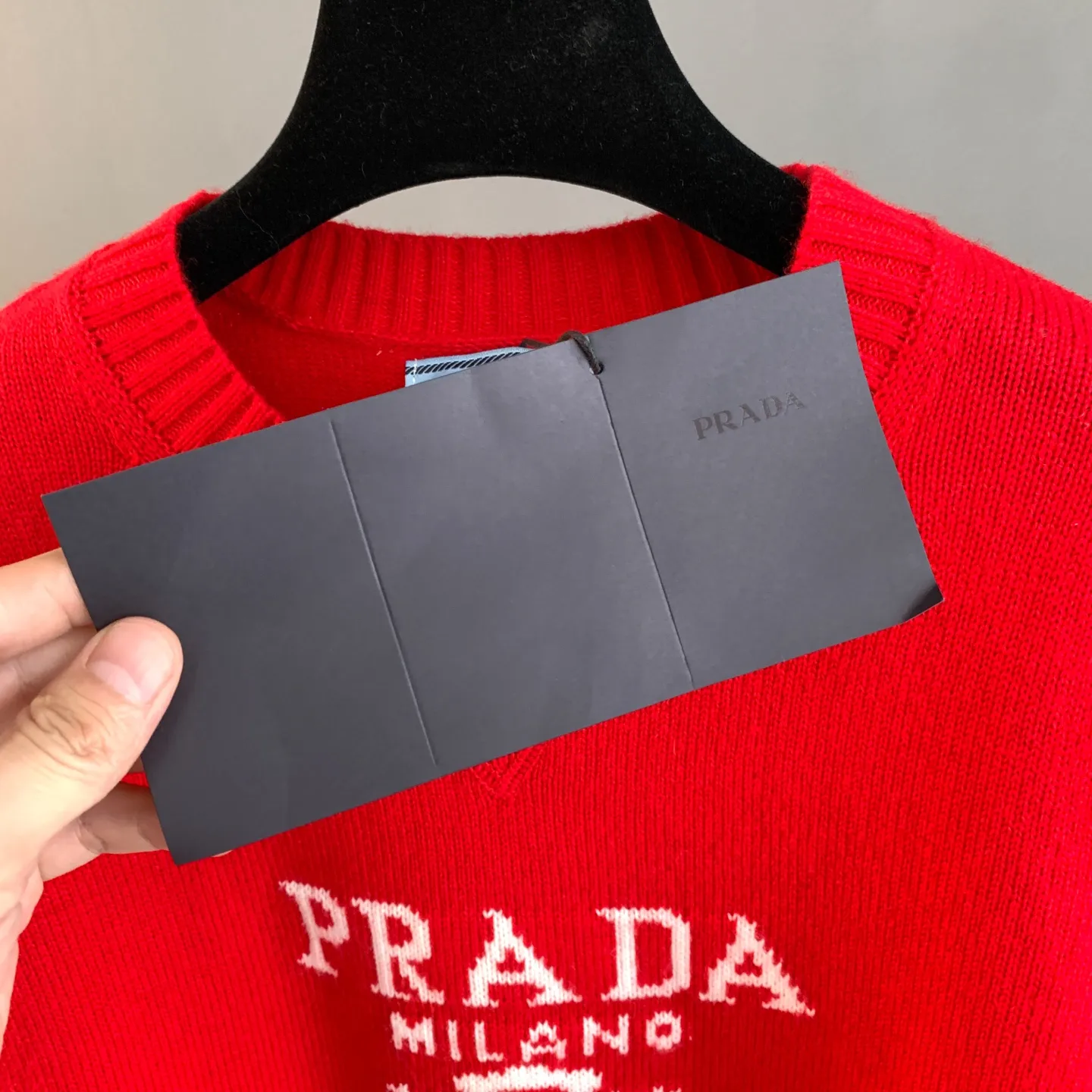 Logo Intarsia Wool Crew-Neck Sweater D25024187 — view 9