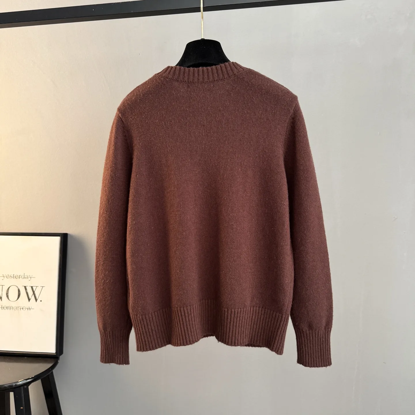 Logo Jacquard Wool and Cashmere-Blend Sweater D25024066 — view 2