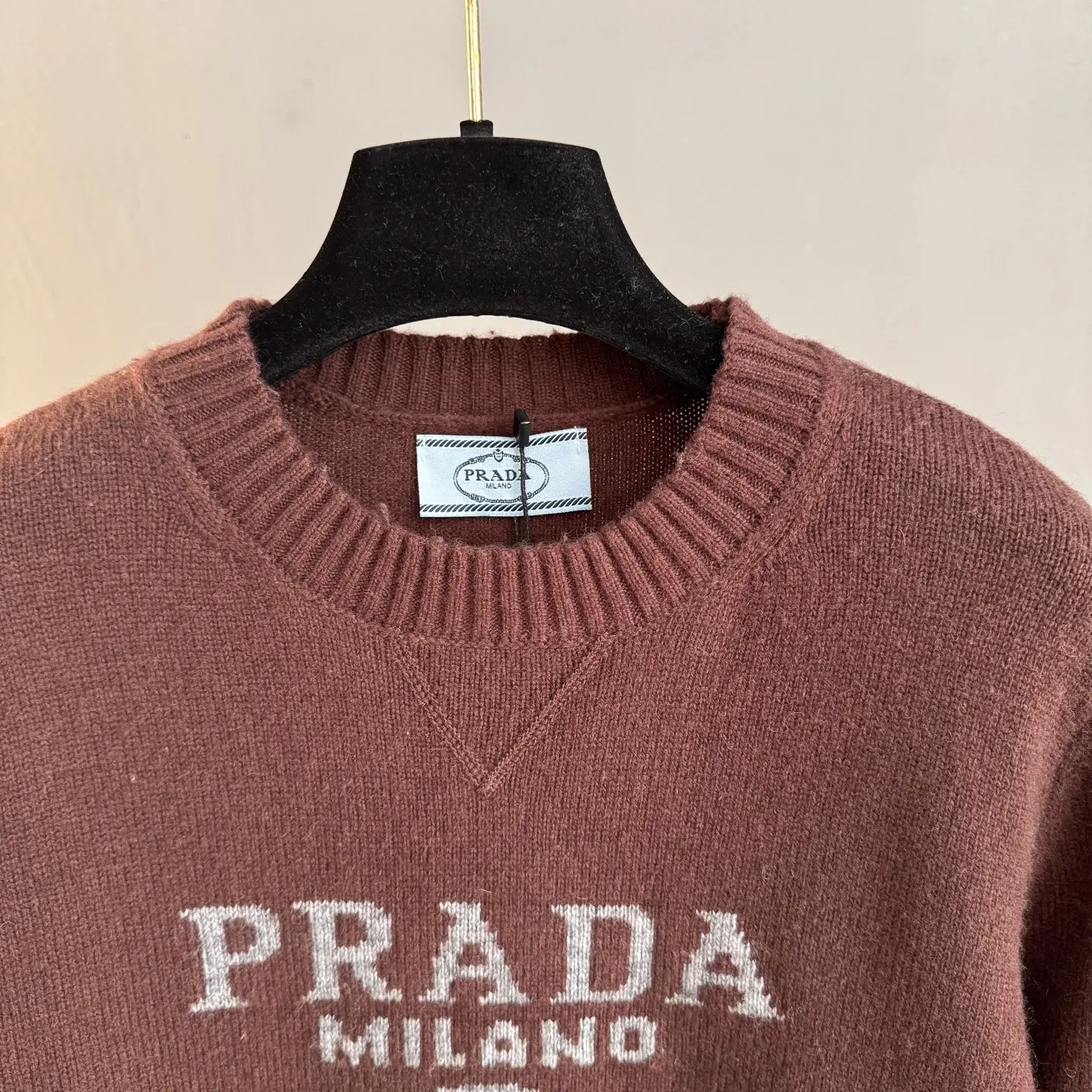 Logo Jacquard Wool and Cashmere-Blend Sweater D25024066 — view 3