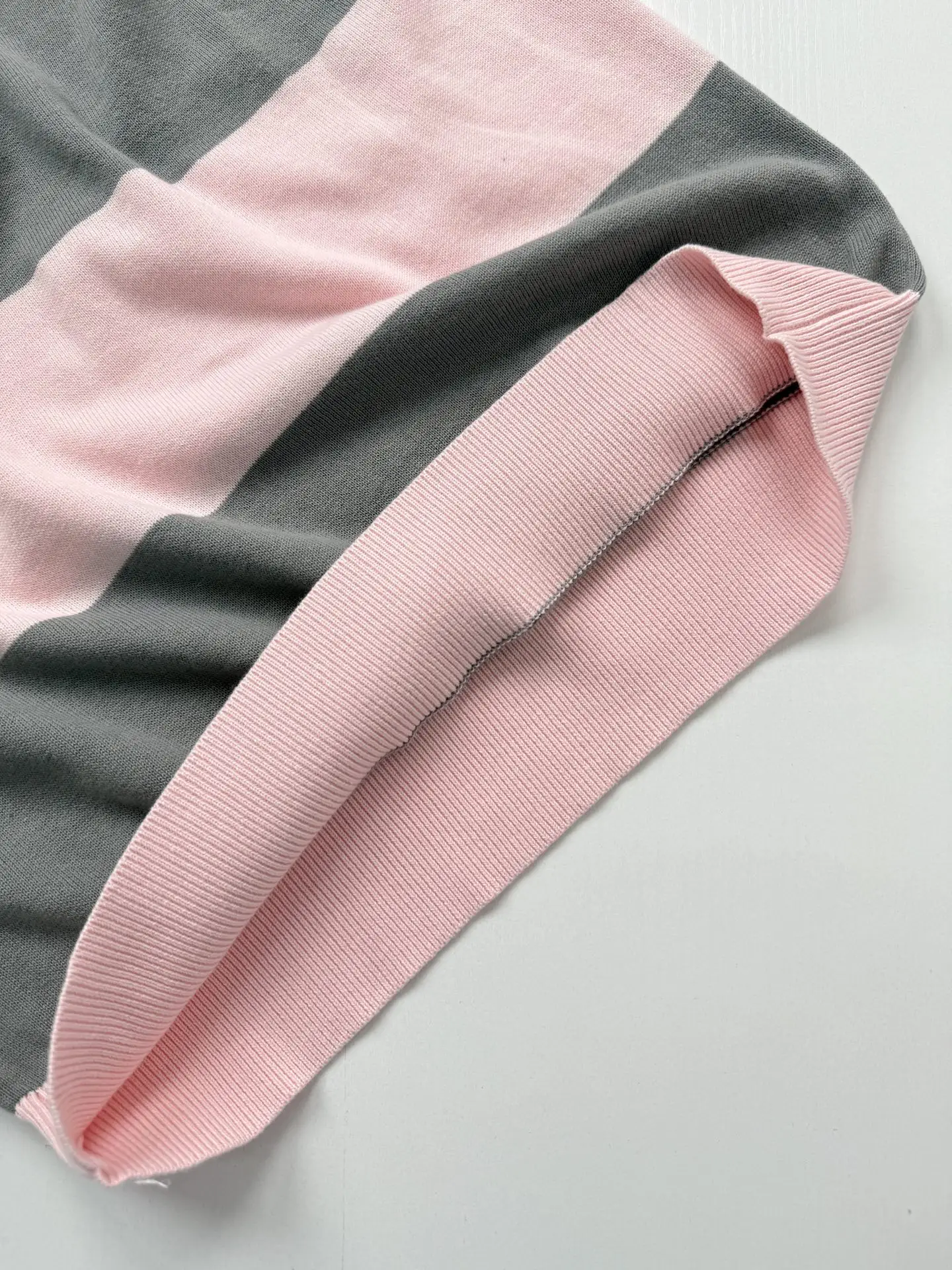 Striped Knit Long-Sleeve Polo Shirt D25524748 — view 7