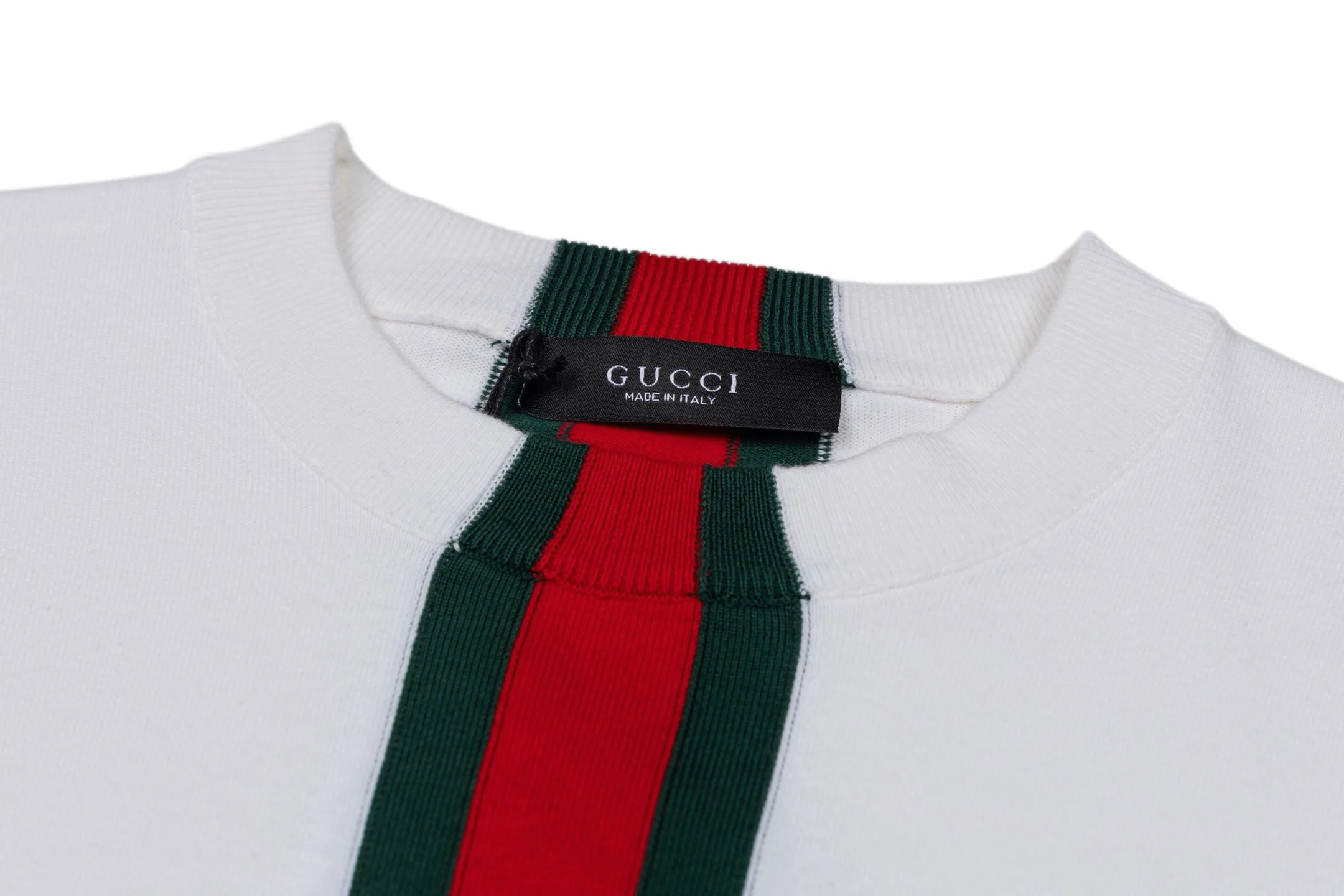 Web Stripe Intarsia Crew-Neck Sweater D25521113 — view 3