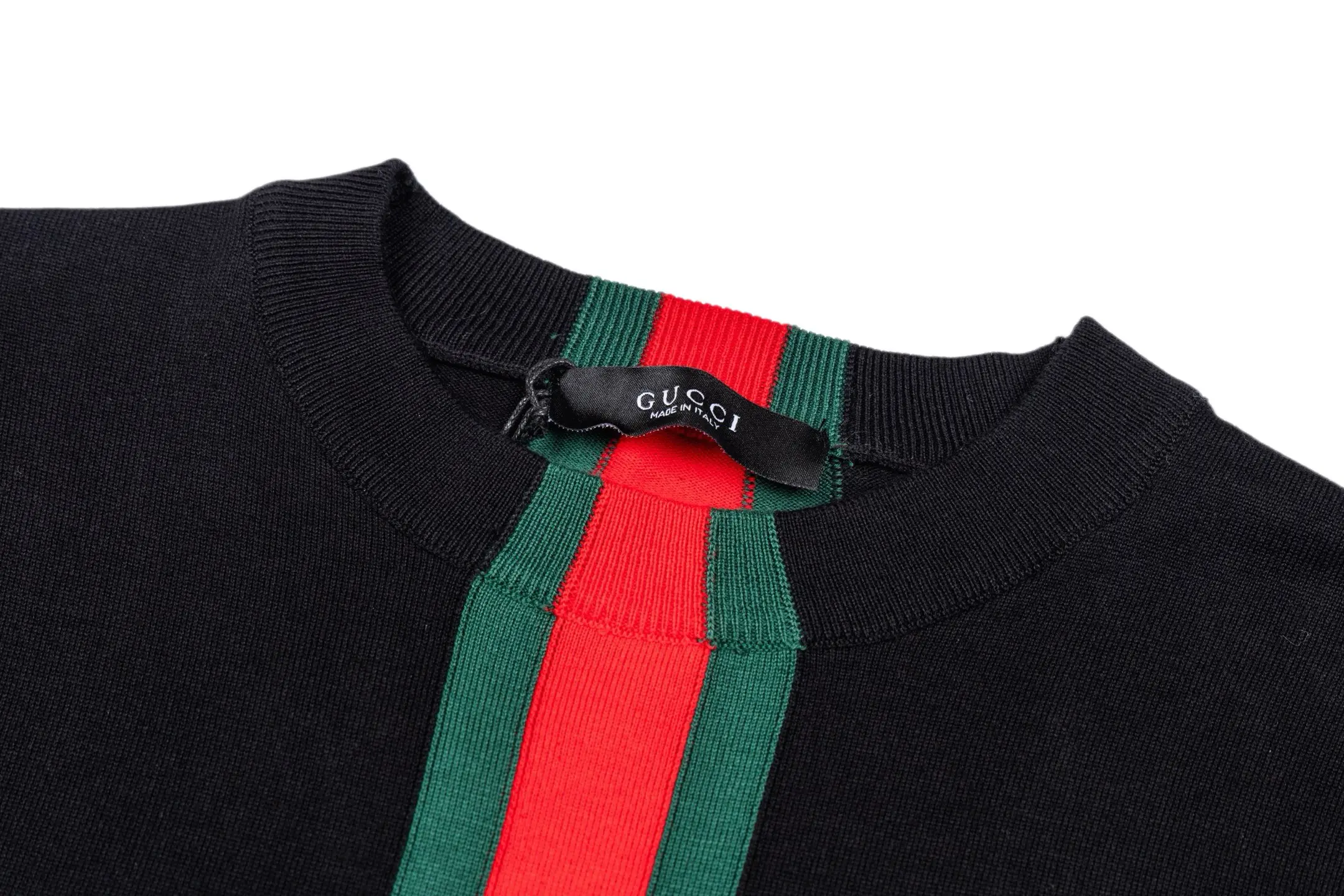 Web Stripe Crew-Neck Knit Sweater D25521114 — view 3