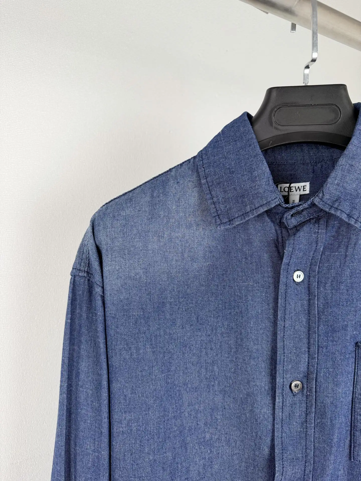Anagram Embroidered Washed Denim Shirt D25521295 — view 6