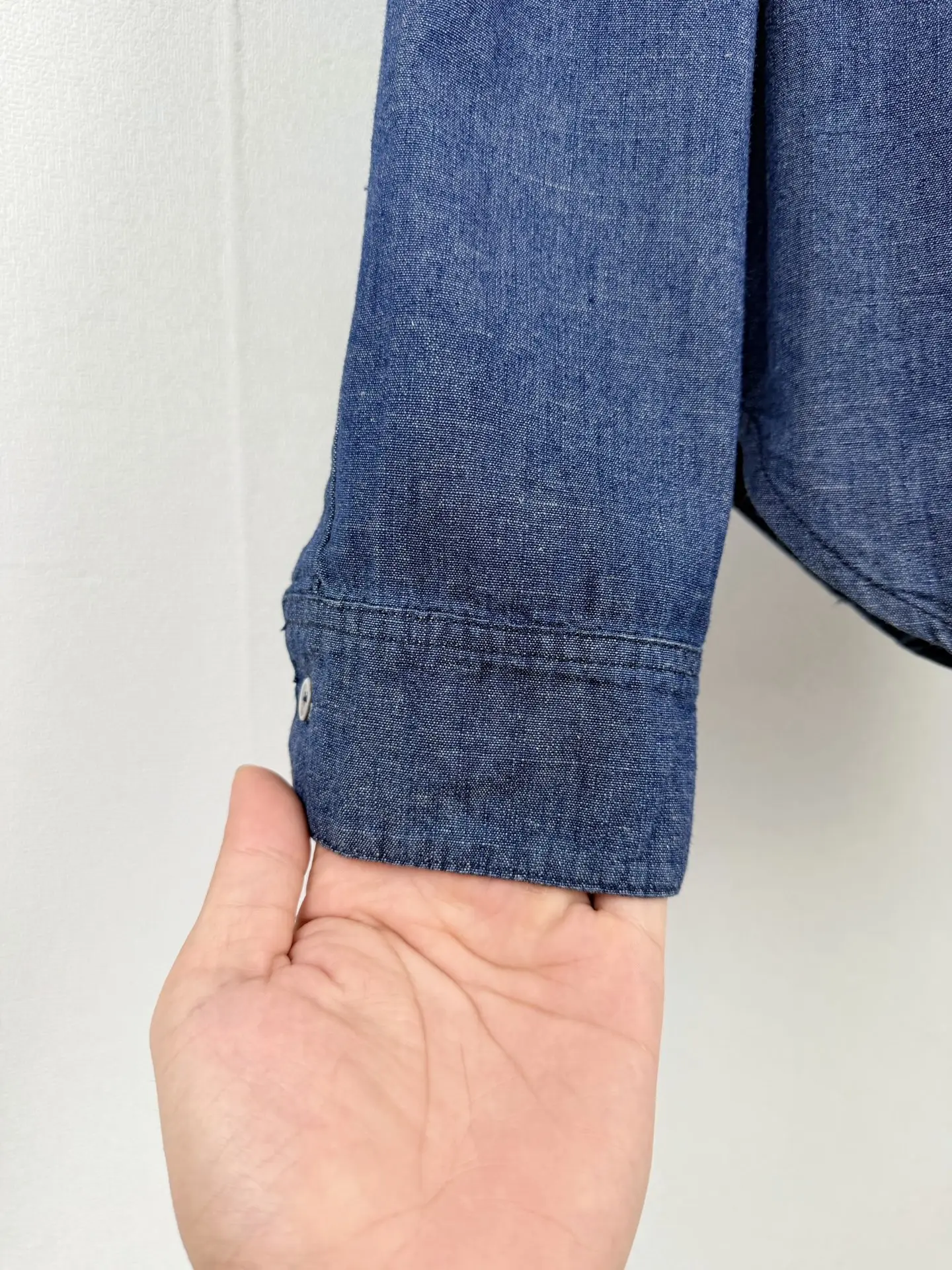 Anagram Embroidered Washed Denim Shirt D25521295 — view 8