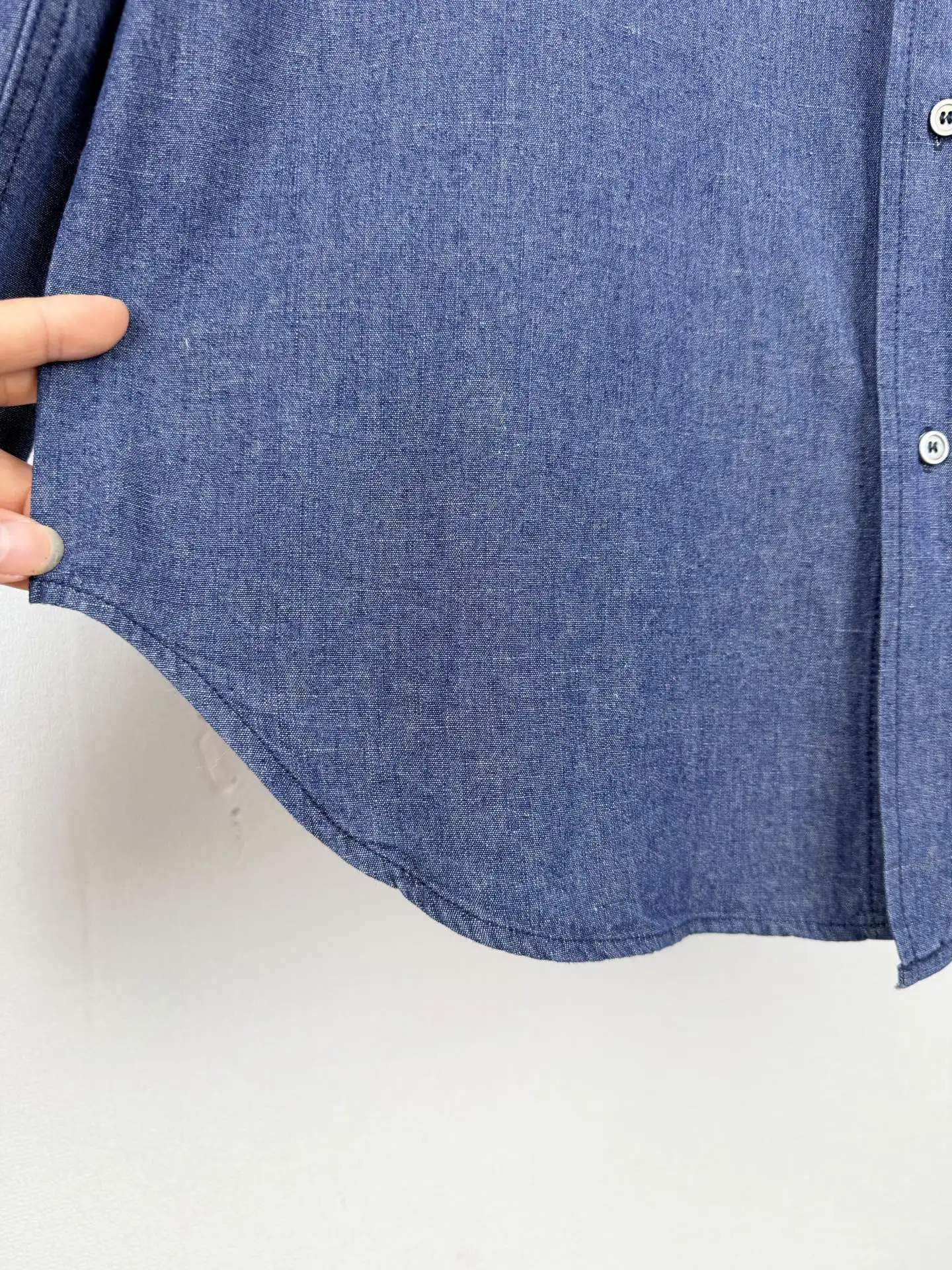 Anagram Embroidered Washed Denim Shirt D25521295 — view 9