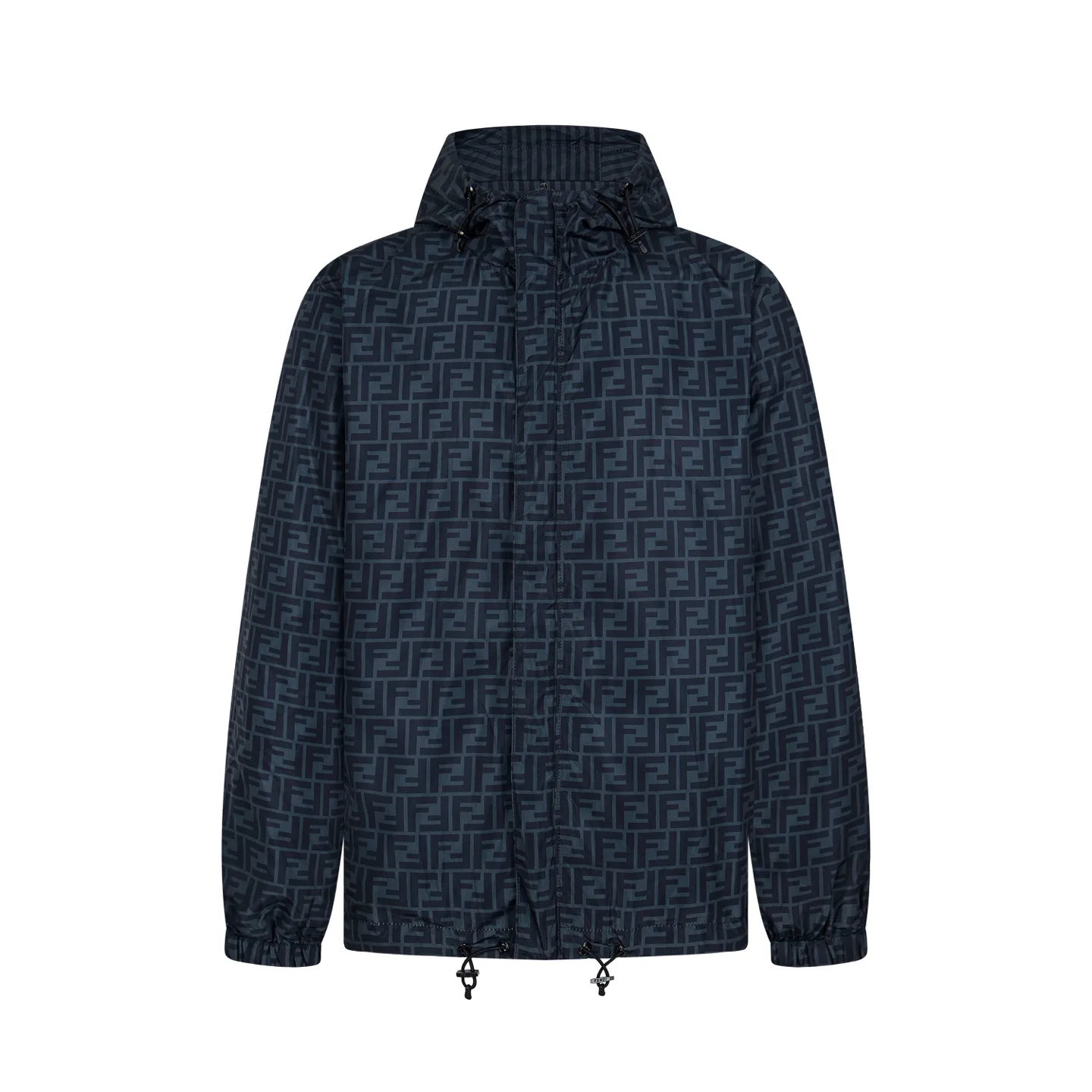 Reversible FF Monogram Jacquard Hooded Jacket D25523499