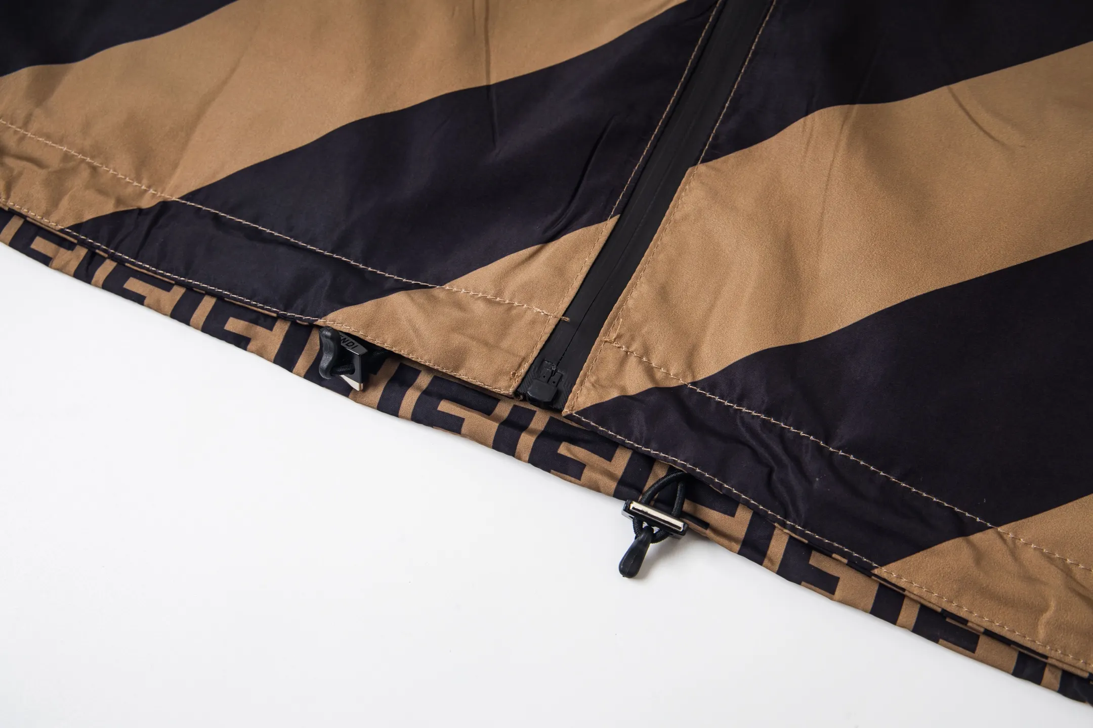 Reversible Logo-Jacquard and Striped Hooded Jacket D25523498 — view 6