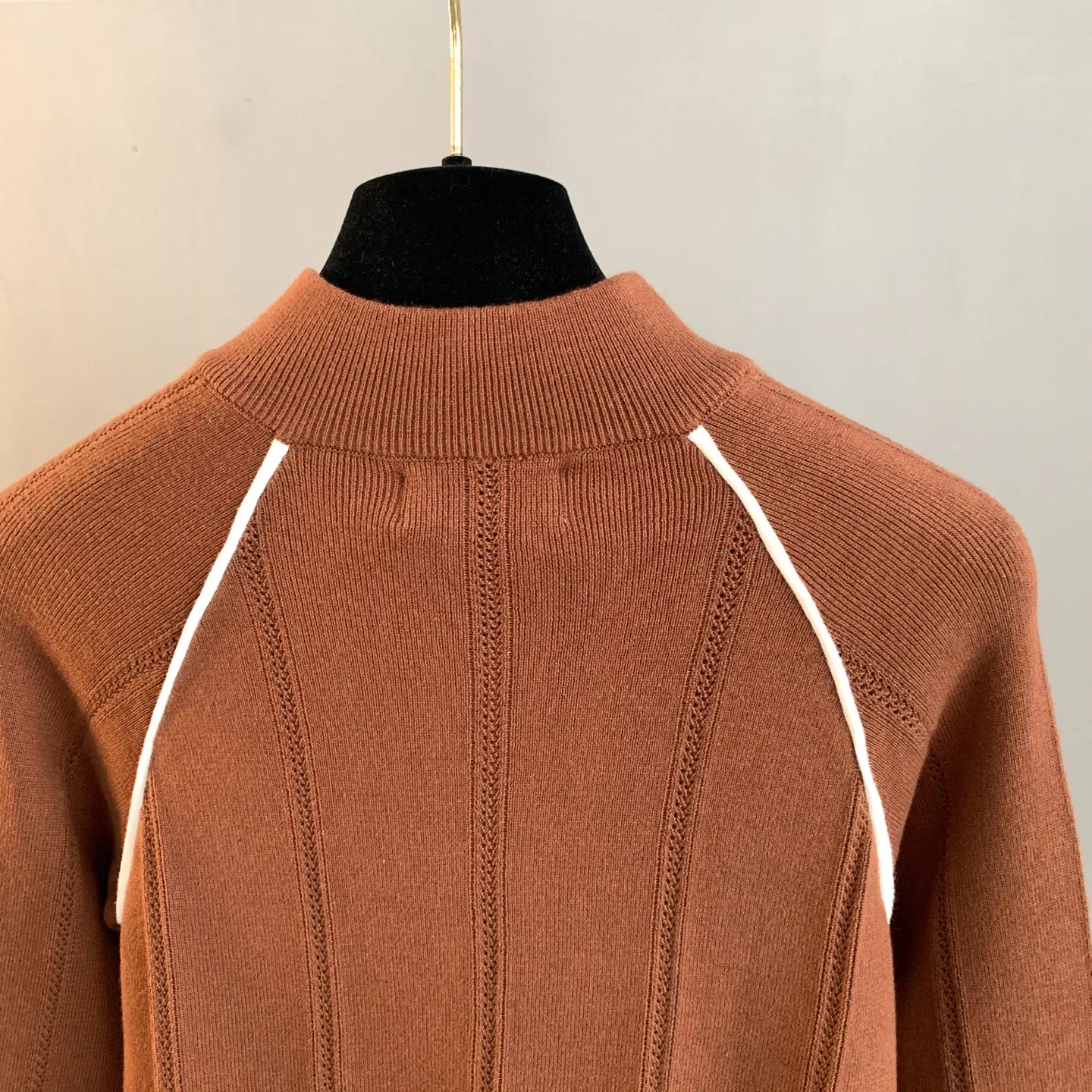 Logo-Embroidered Striped Knit Track Jacket D25524190 — view 4