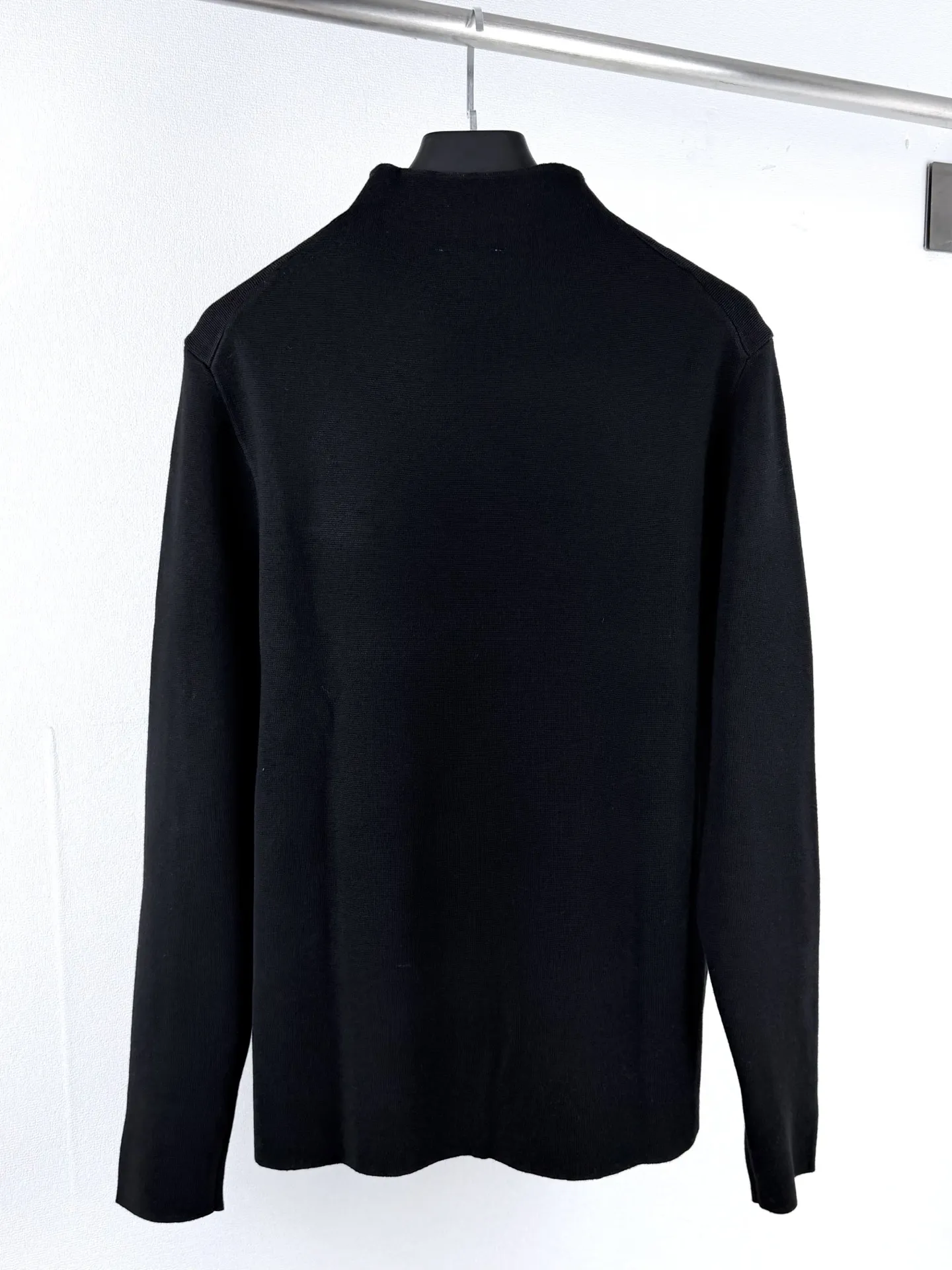 CD Icon Embroidered Zip-Up Wool Sweater D26022734 — view 3