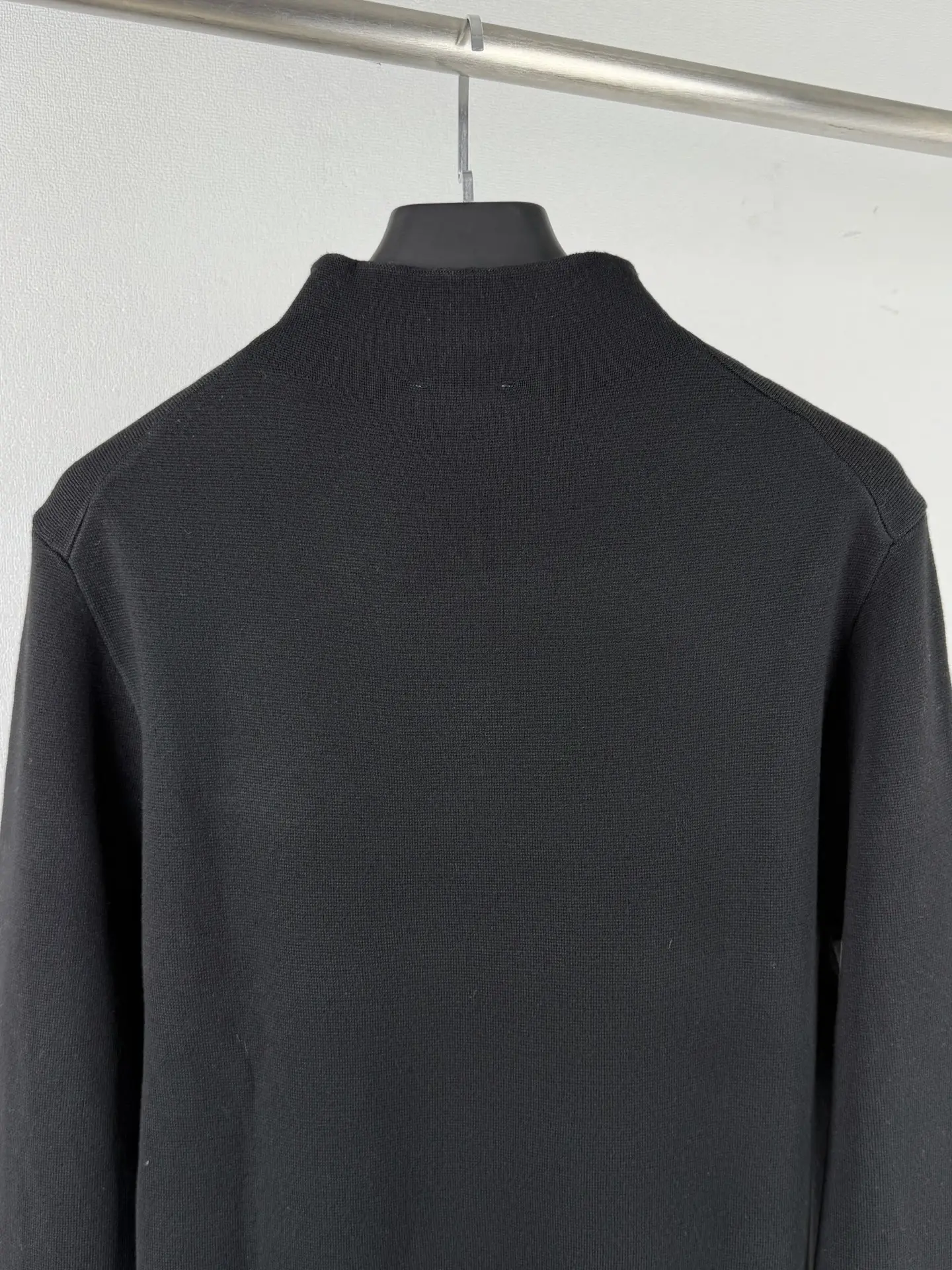 CD Icon Embroidered Zip-Up Wool Sweater D26022734 — view 4
