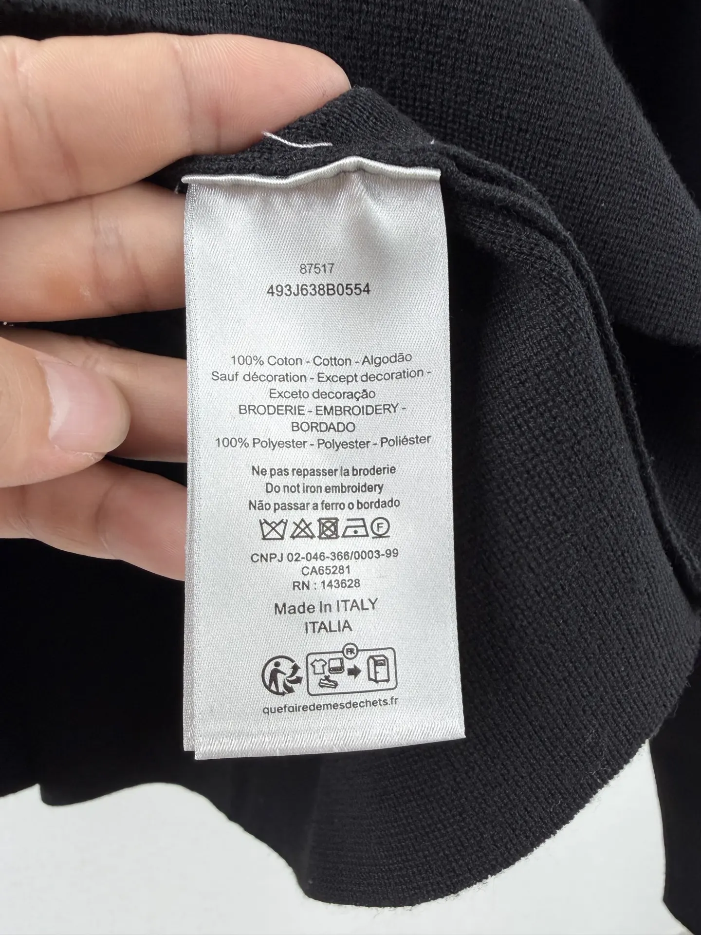 CD Icon Embroidered Zip-Up Wool Sweater D26022734 — view 11
