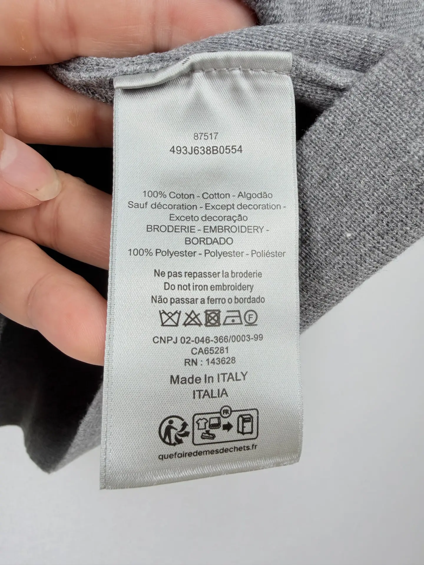 CD Icon Embossed Wool Zip-Up Sweater D26022735 — view 11