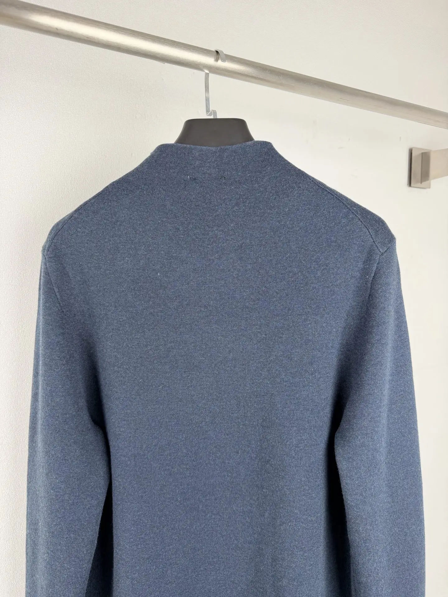 CD Icon Embossed Logo Zip-Up Wool Sweater D26022733 — view 4