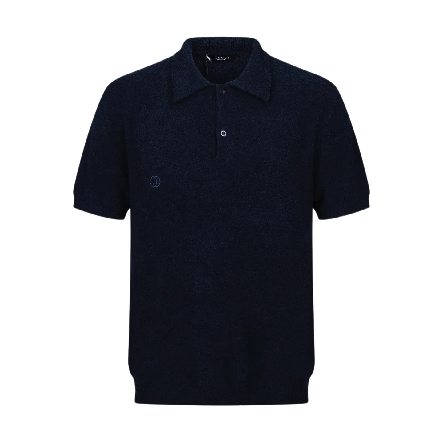 Double G Embroidered Bouclé Wool Polo Shirt D26021111
