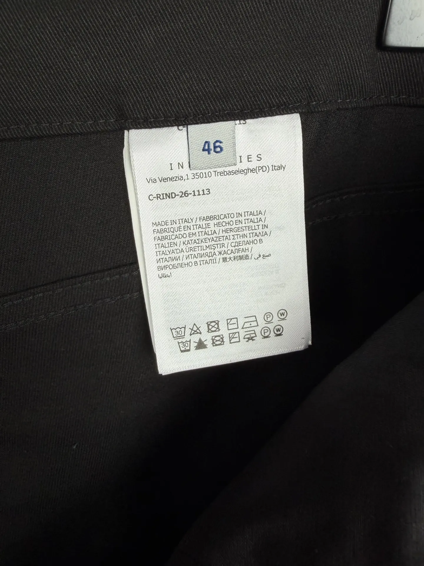 Straight-Leg Logo Patch Trousers D26021290 — view 12