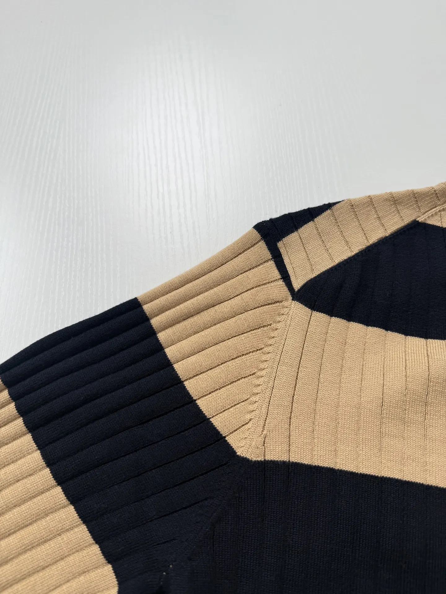 Striped Ribbed-Knit Crew-Neck Sweater D26024741 — view 10