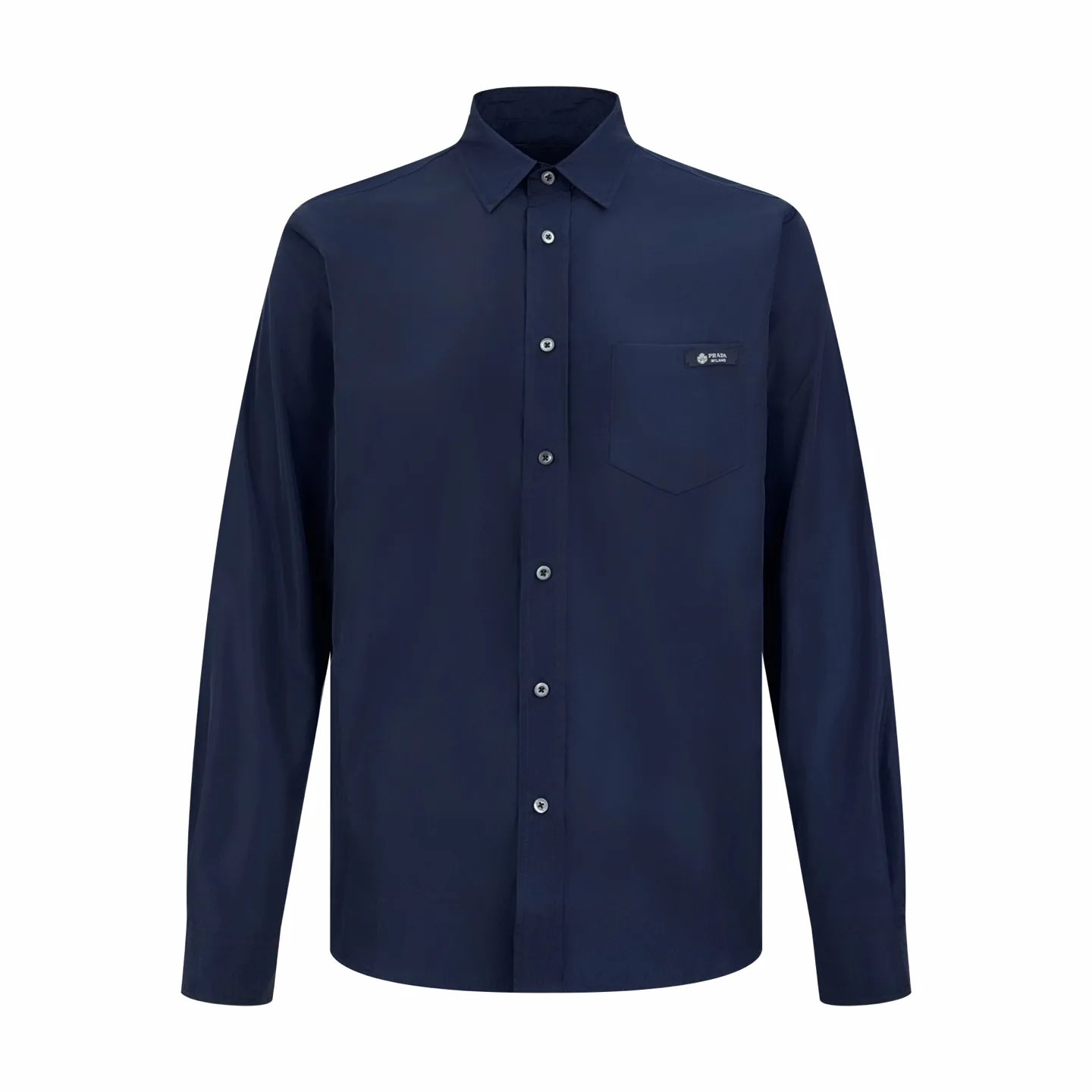 Logo-Label Re-Nylon Long-Sleeved Shirt D26024763