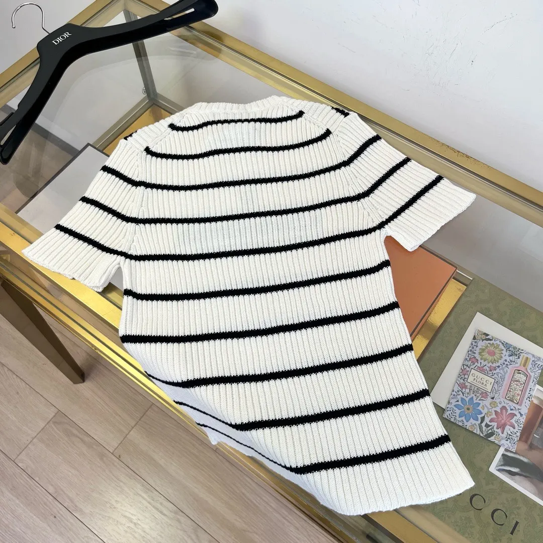 Dior Marinière Striped Ribbed-Knit Top D26024047 — view 2