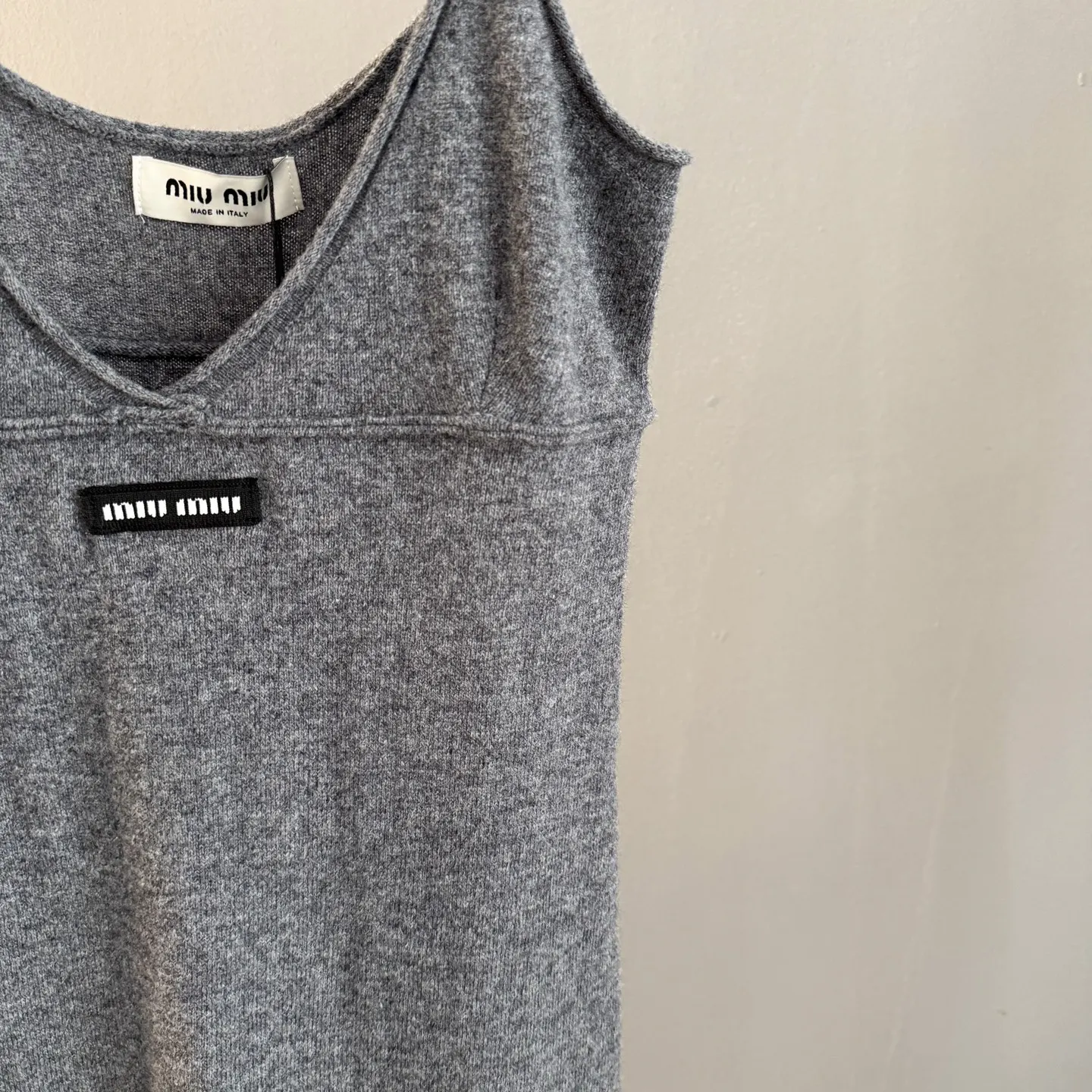Logo-Patch Knit Cami Midi Dress D26024054 — view 7
