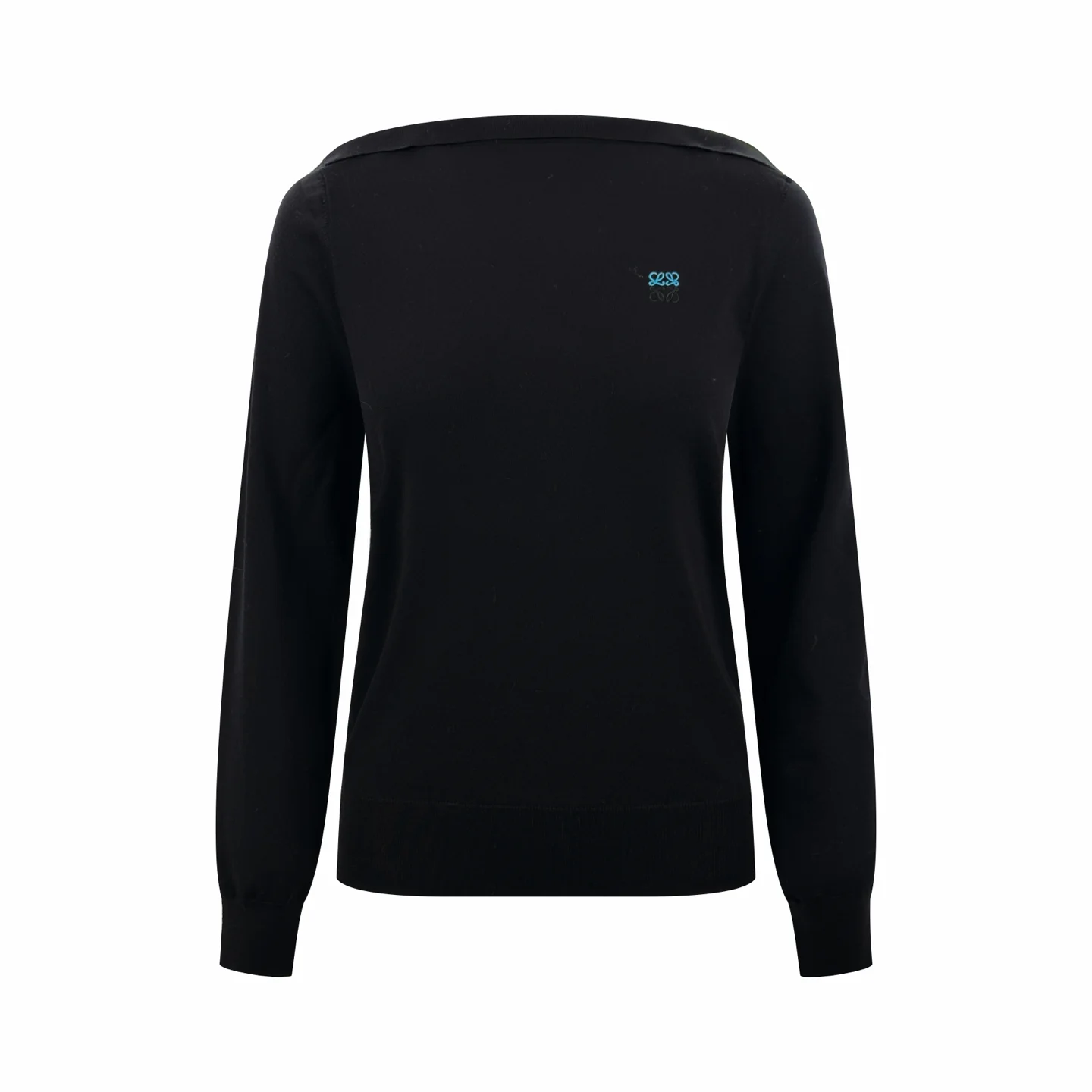 Anagram Embroidered Merino Wool-Blend Sweater D26522704