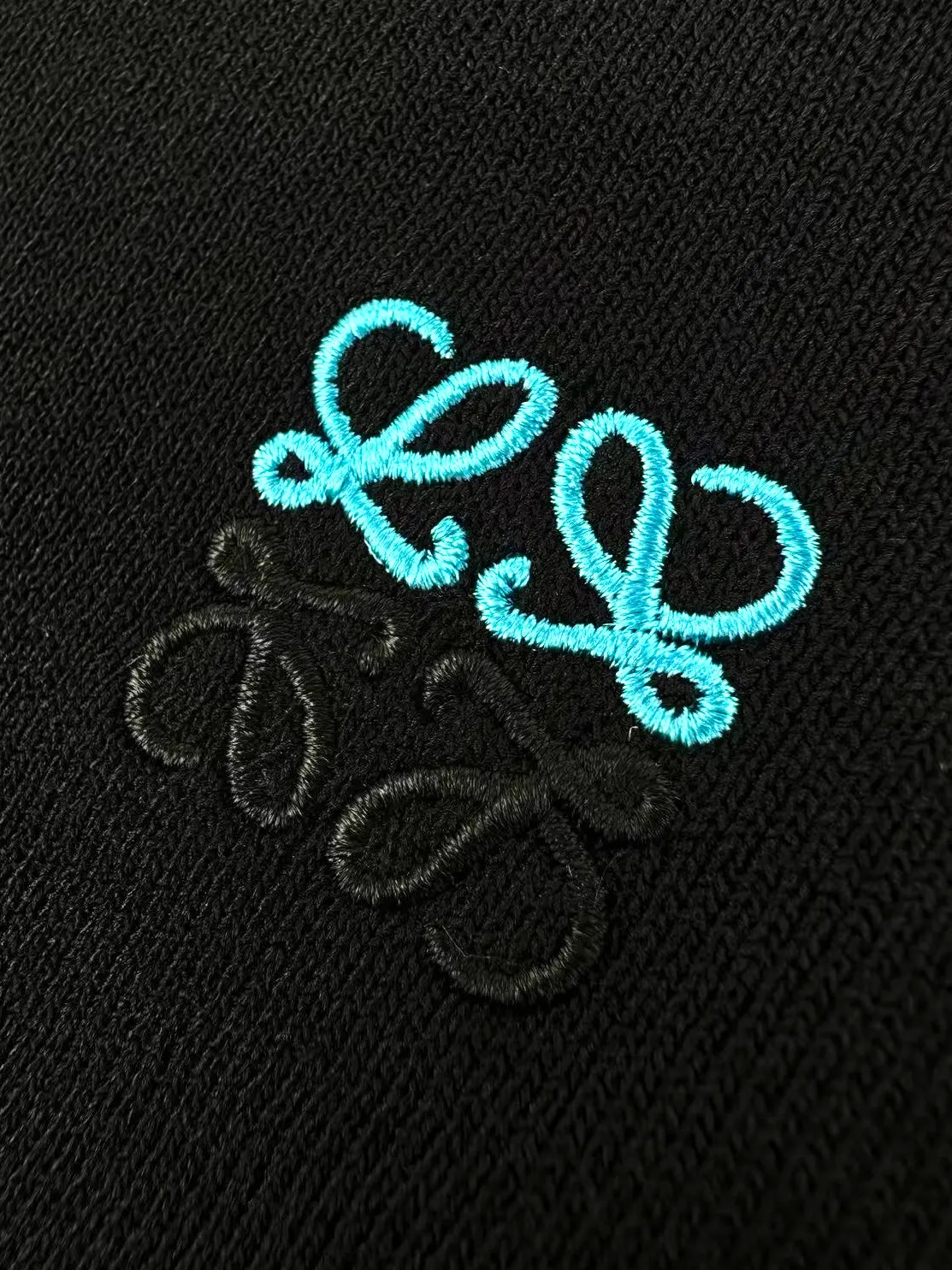 Anagram Embroidered Merino Wool-Blend Sweater D26522704 — view 4