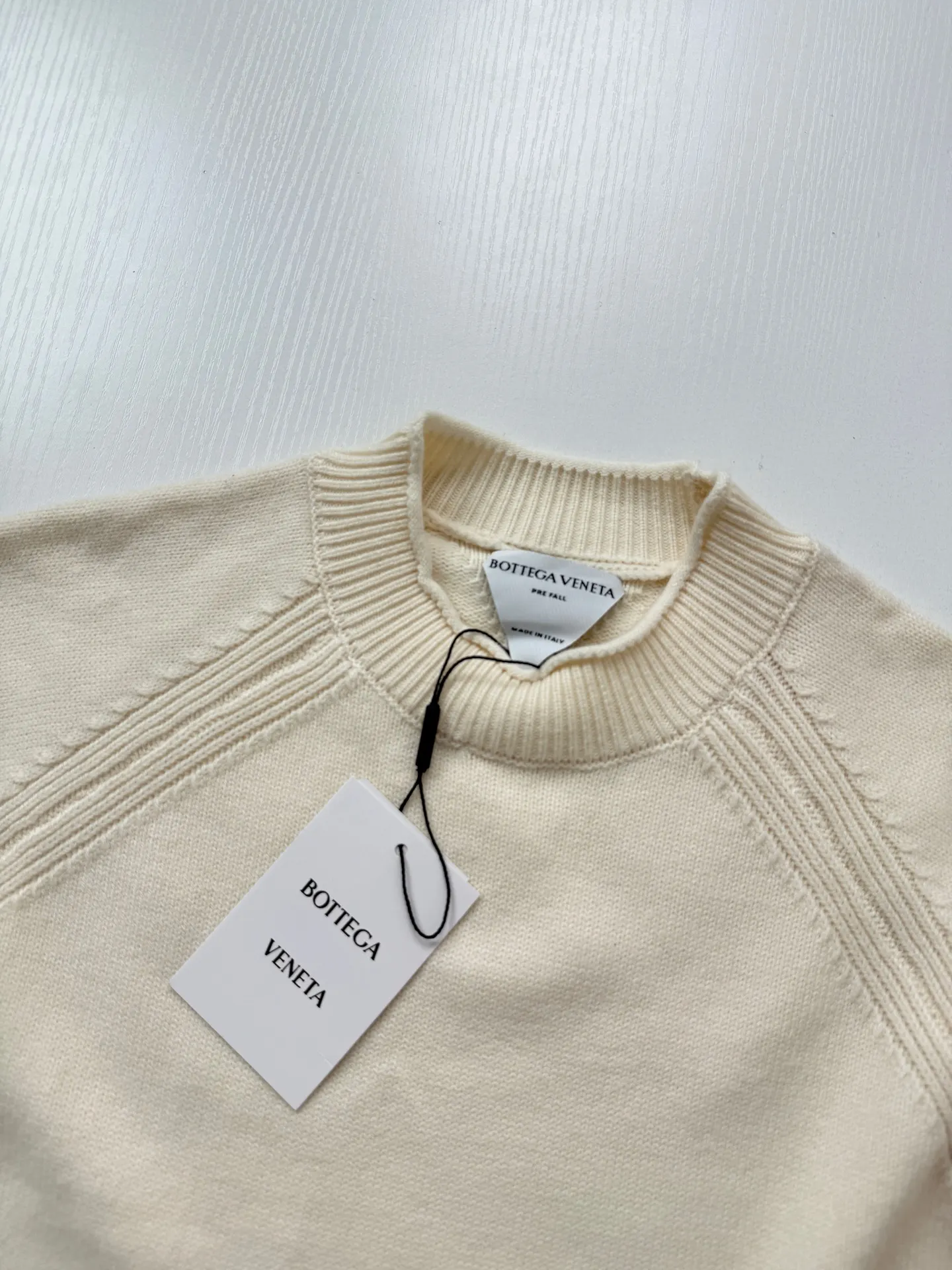 Raglan Sleeve Ribbed Knit Sweater D26524749 — view 6
