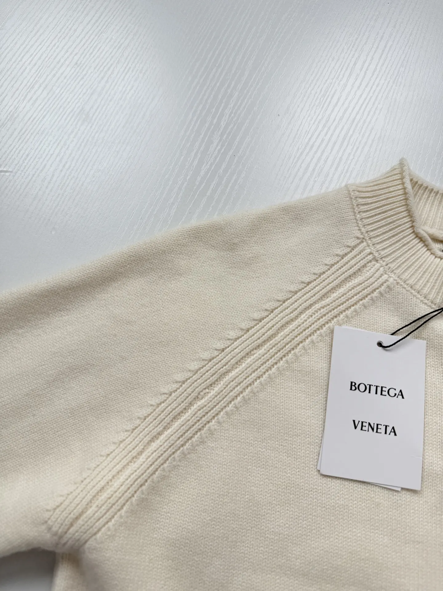 Raglan Sleeve Ribbed Knit Sweater D26524749 — view 7