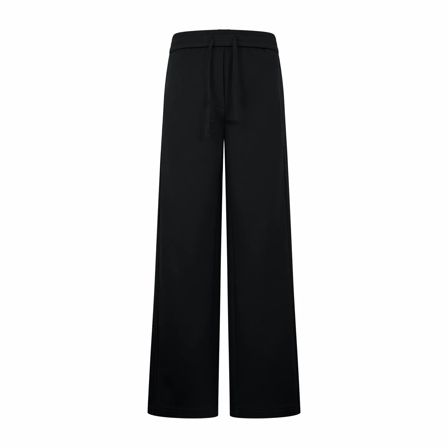 Oblique Inset Wide-Leg Knit Trousers D26523189