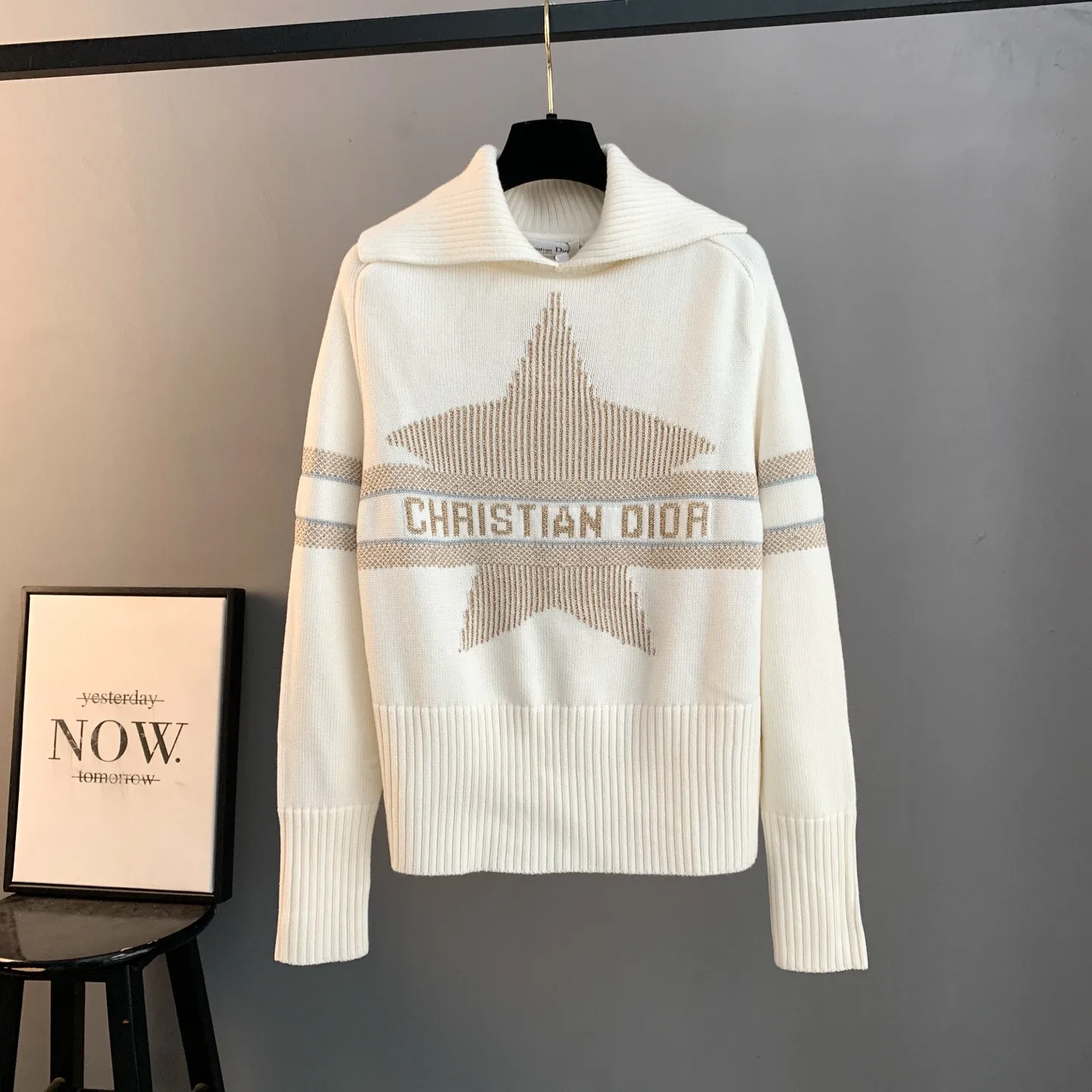Dior Alps Star Jacquard Wool-Cashmere Sweater D26524071