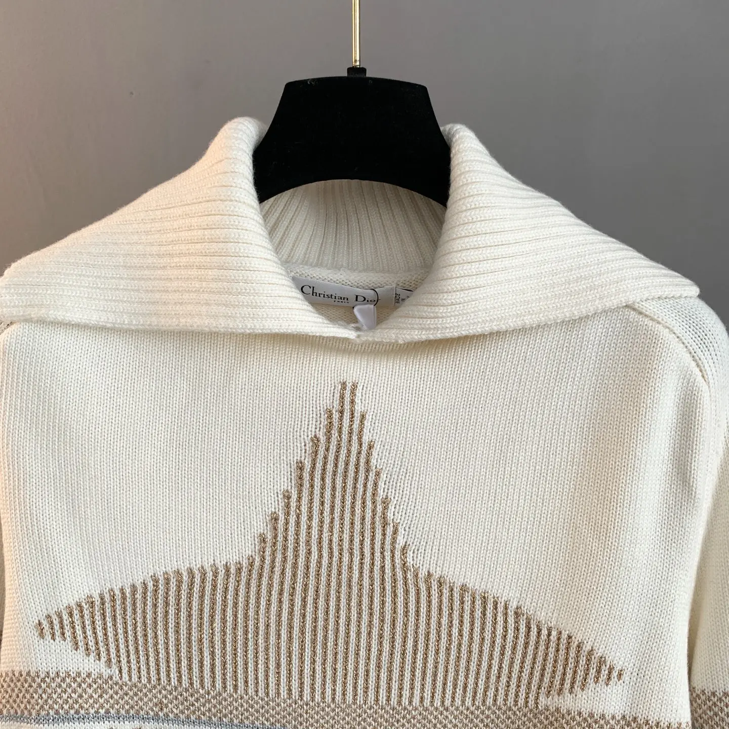 Dior Alps Star Jacquard Wool-Cashmere Sweater D26524071 — view 3